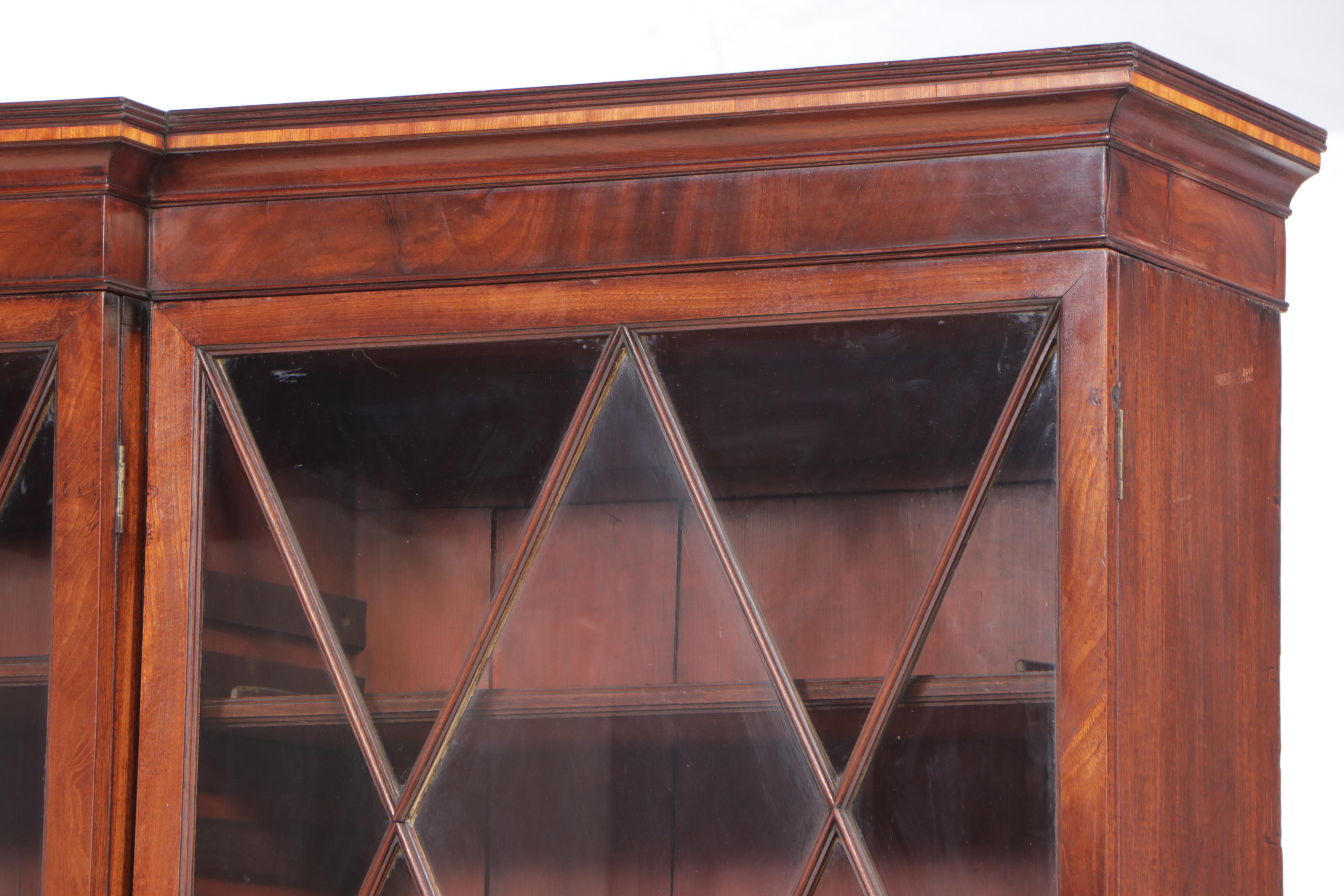 George III Mahogany Breakfront Bookcase, circa 1800