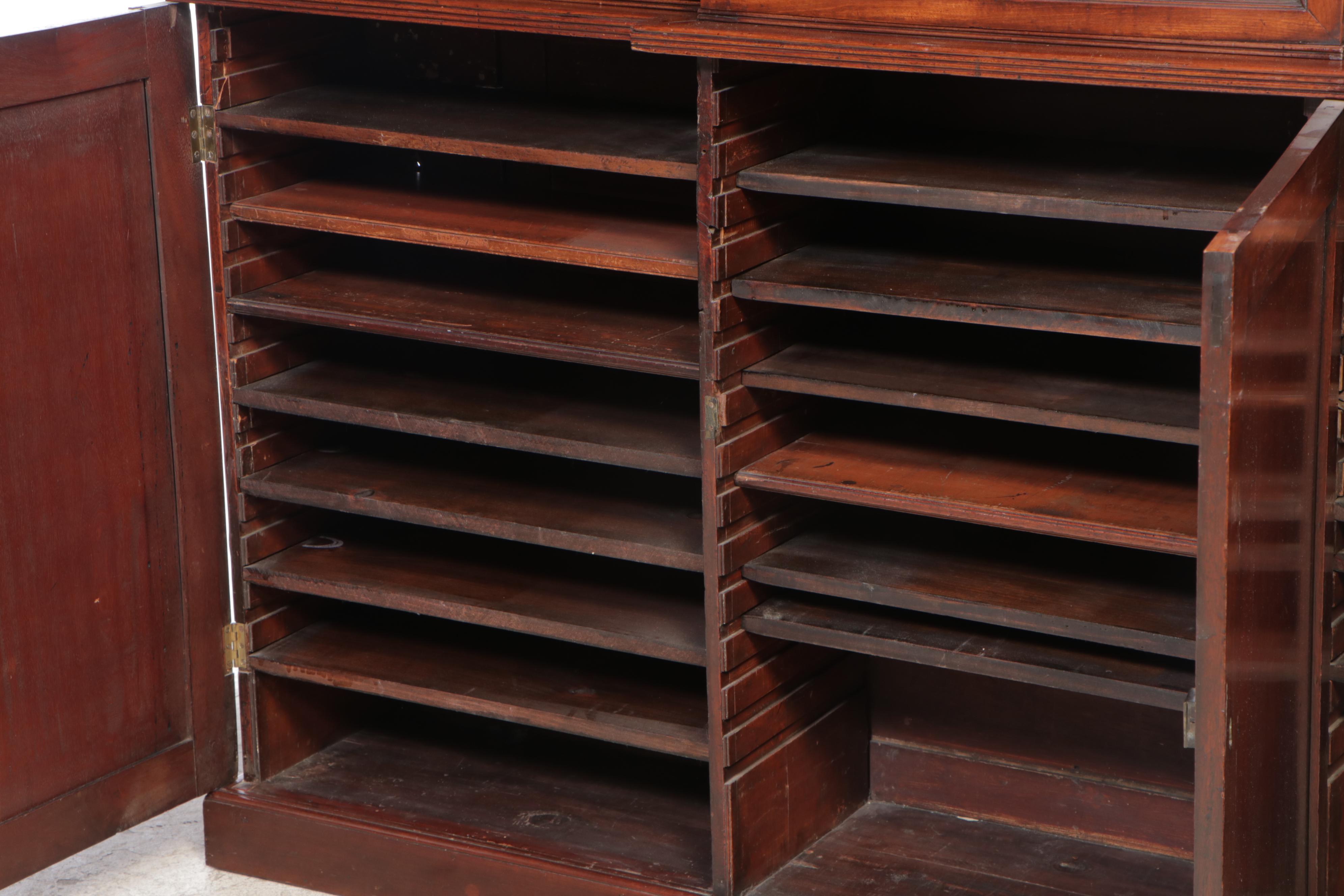 George III Mahogany Breakfront Bookcase, circa 1800