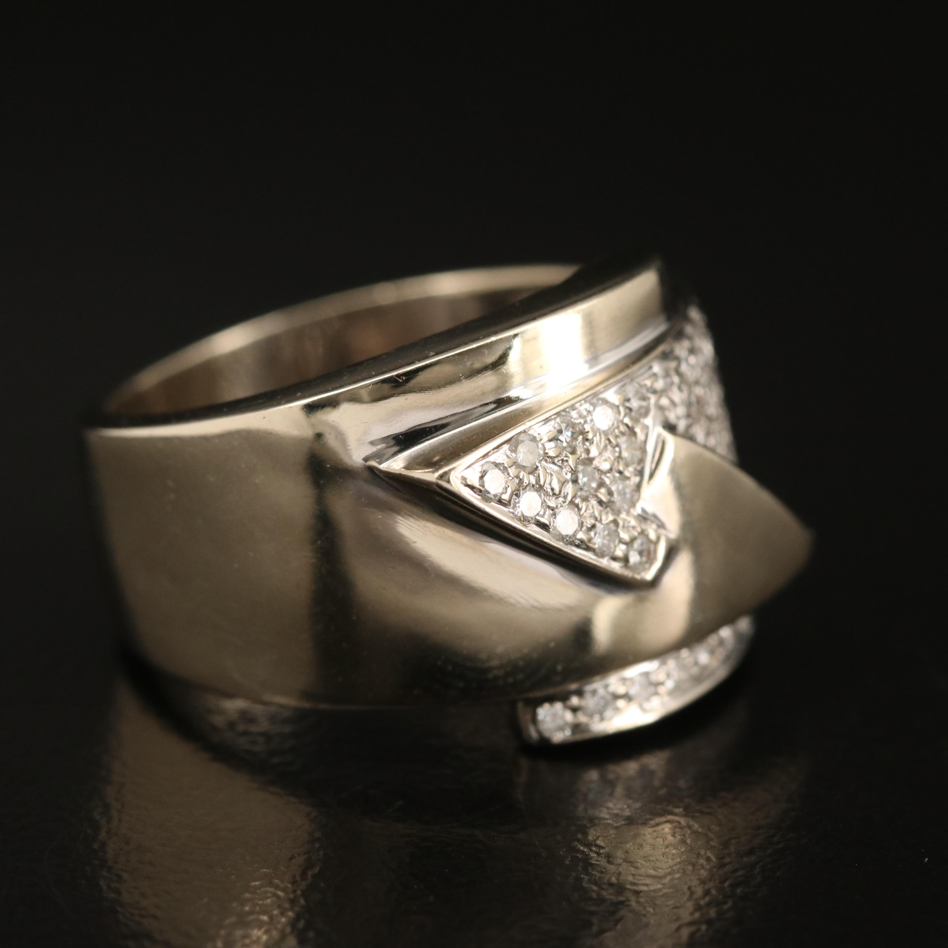 14K 0.52 CTW Pavé Diamond Band