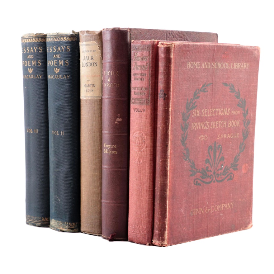 "Essays and Poems" Partial Set by Thomas Babington Macaulay and More Books