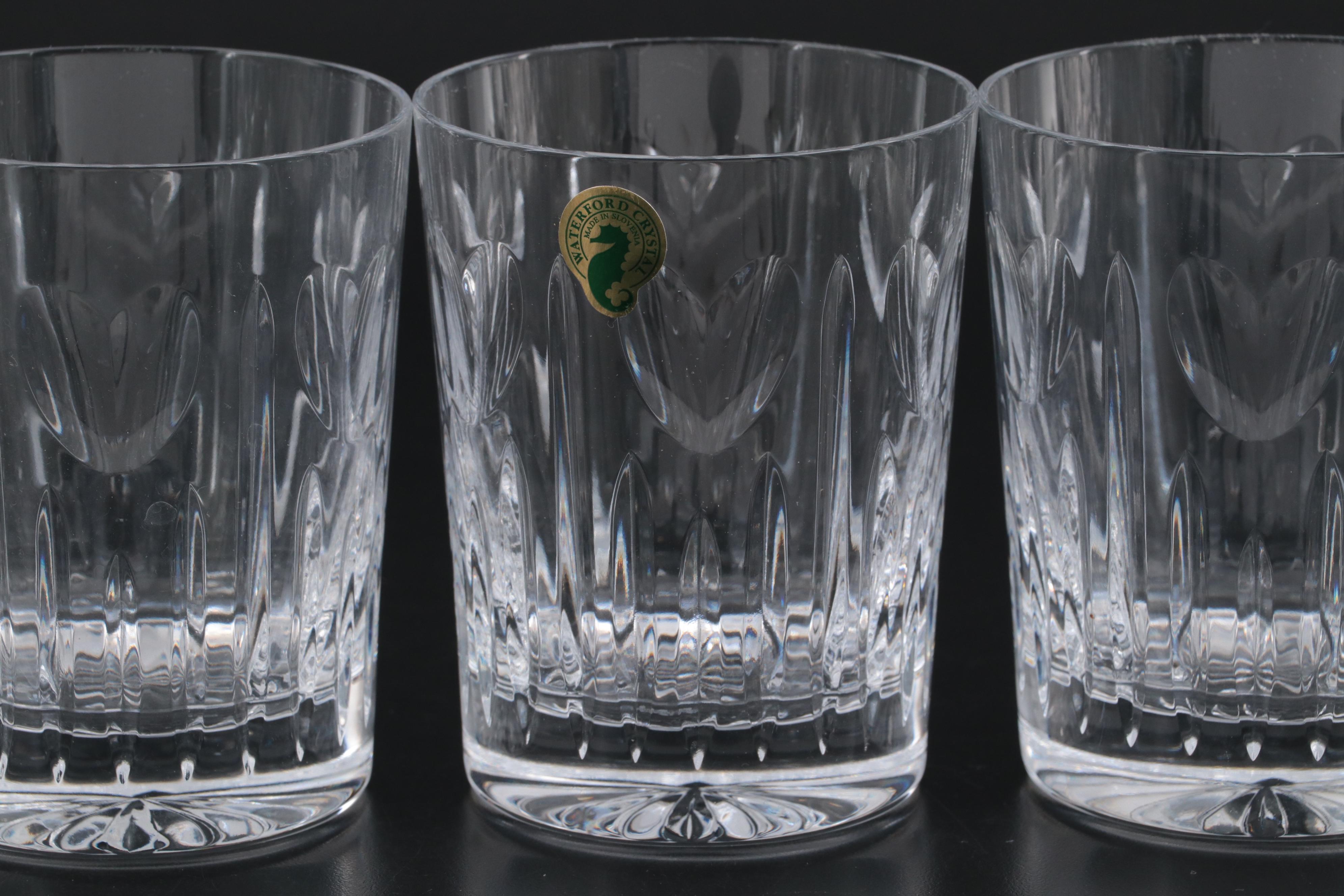 Waterford Crystal The Millennium Collection "Love" Double Old Fashioned Glasses