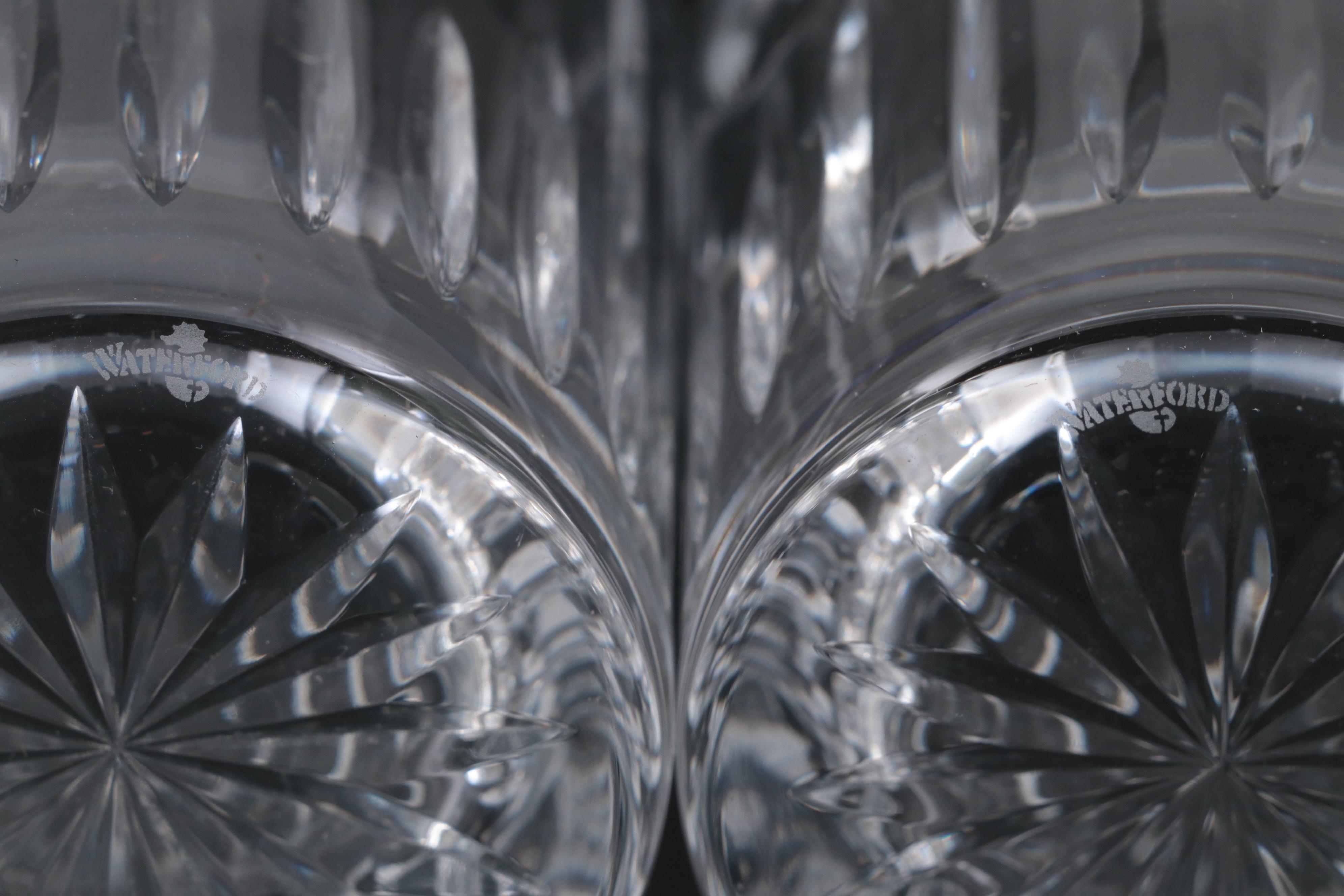 Waterford Crystal The Millennium Collection "Love" Double Old Fashioned Glasses