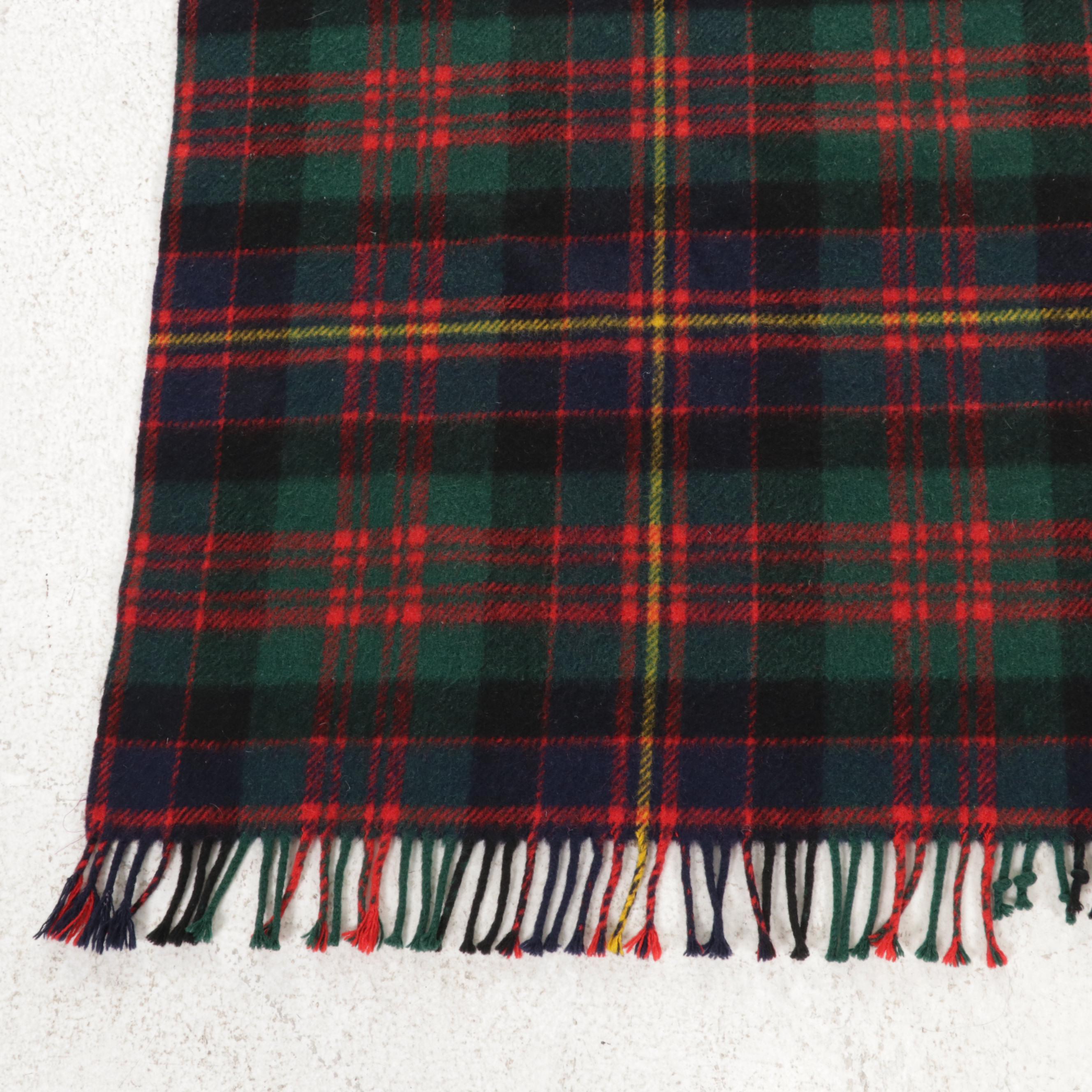 Mackintosh Scottish Tartan Wool Blanket, Mid/ Late 20th Century