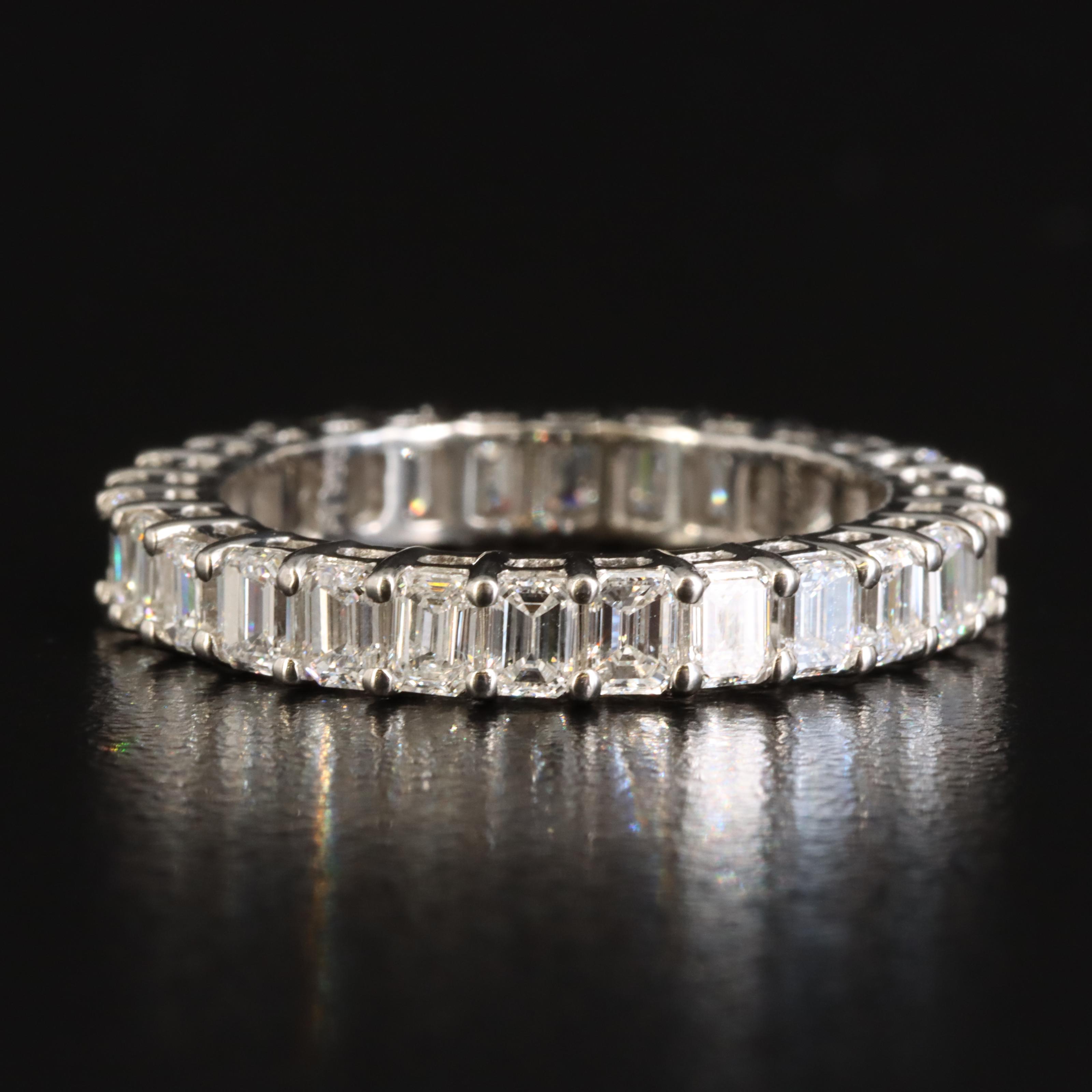 Platinum 2.80 CTW Diamond Eternity Band