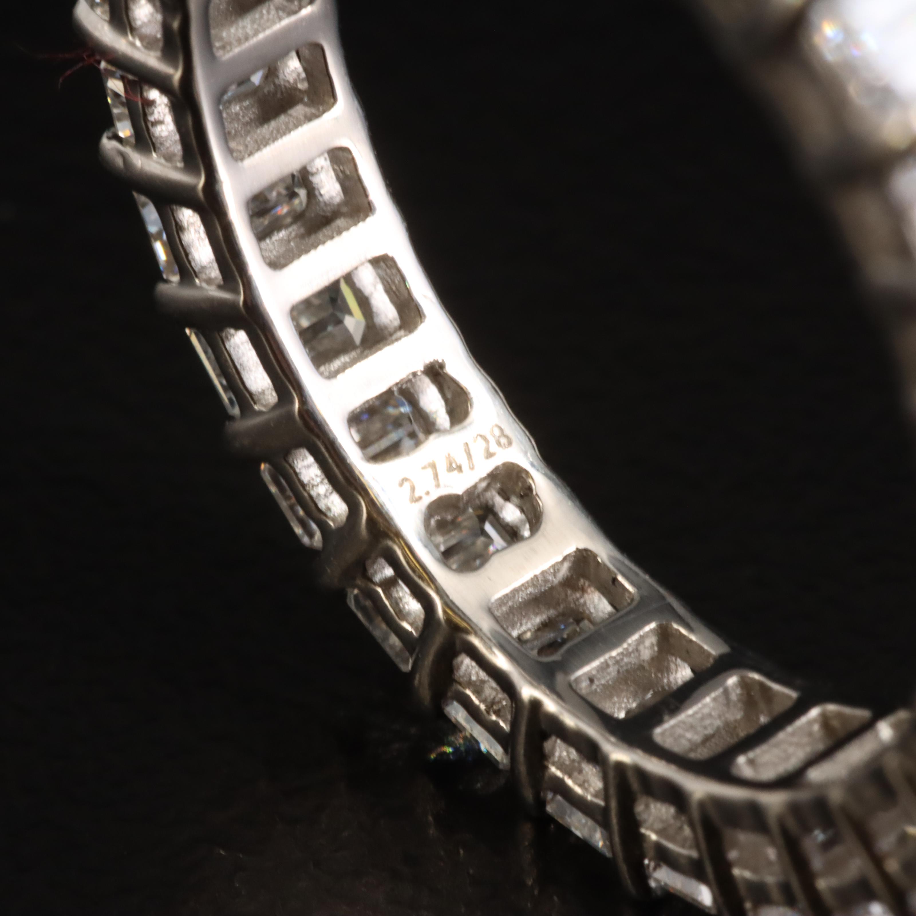 Platinum 2.80 CTW Diamond Eternity Band