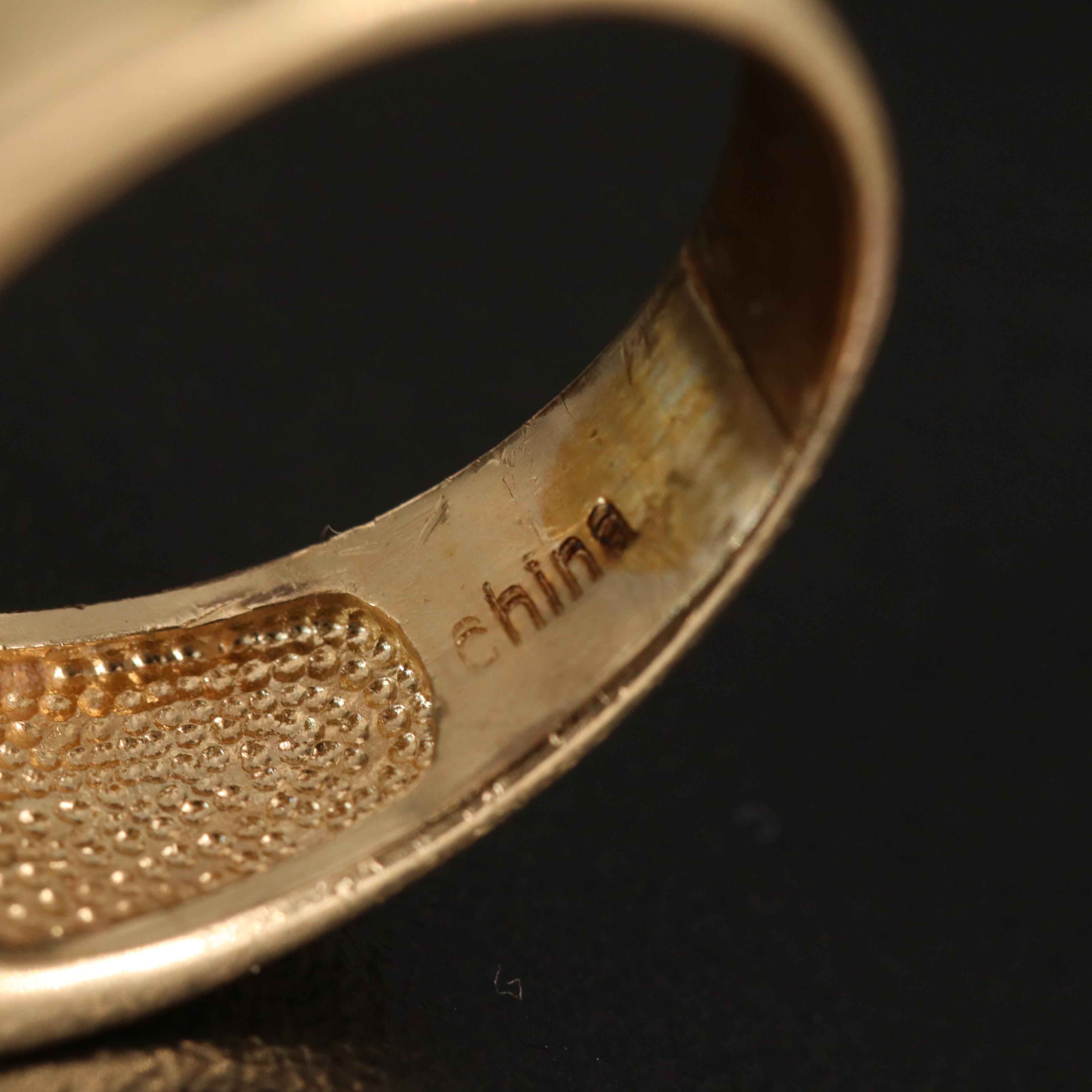 14K 8.77 Topaz and Diamond Ring