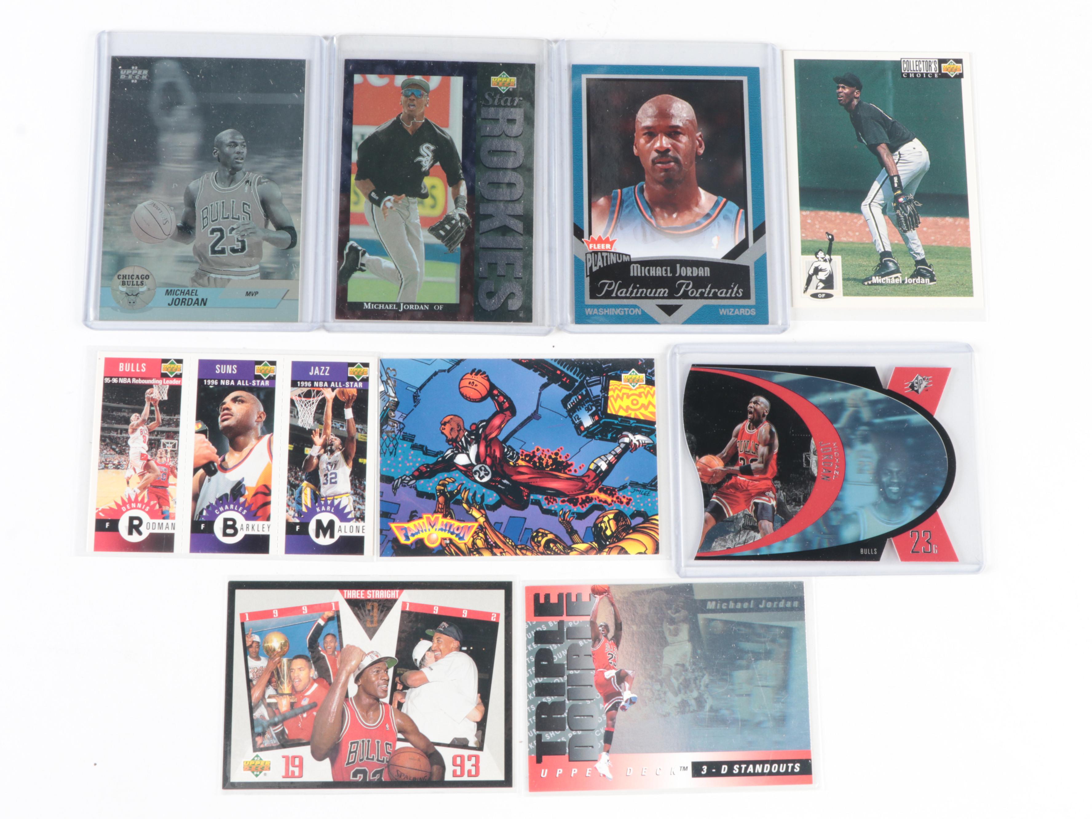 Topps, Other Michael Jordan Baseball, Basketball Cards With Inserts, More