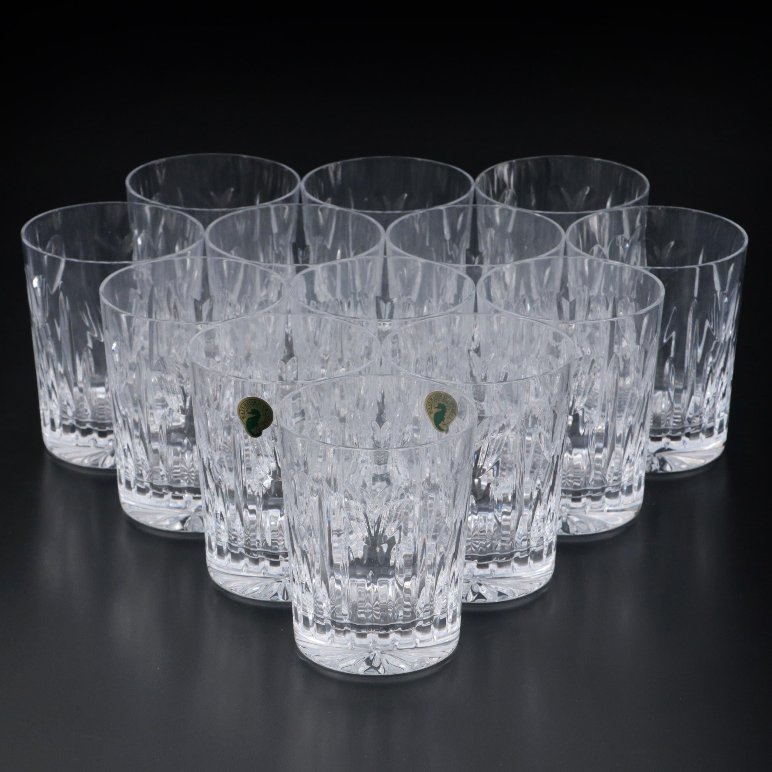 Waterford Crystal The Millennium Collection "Love" Double Old Fashioned Glasses