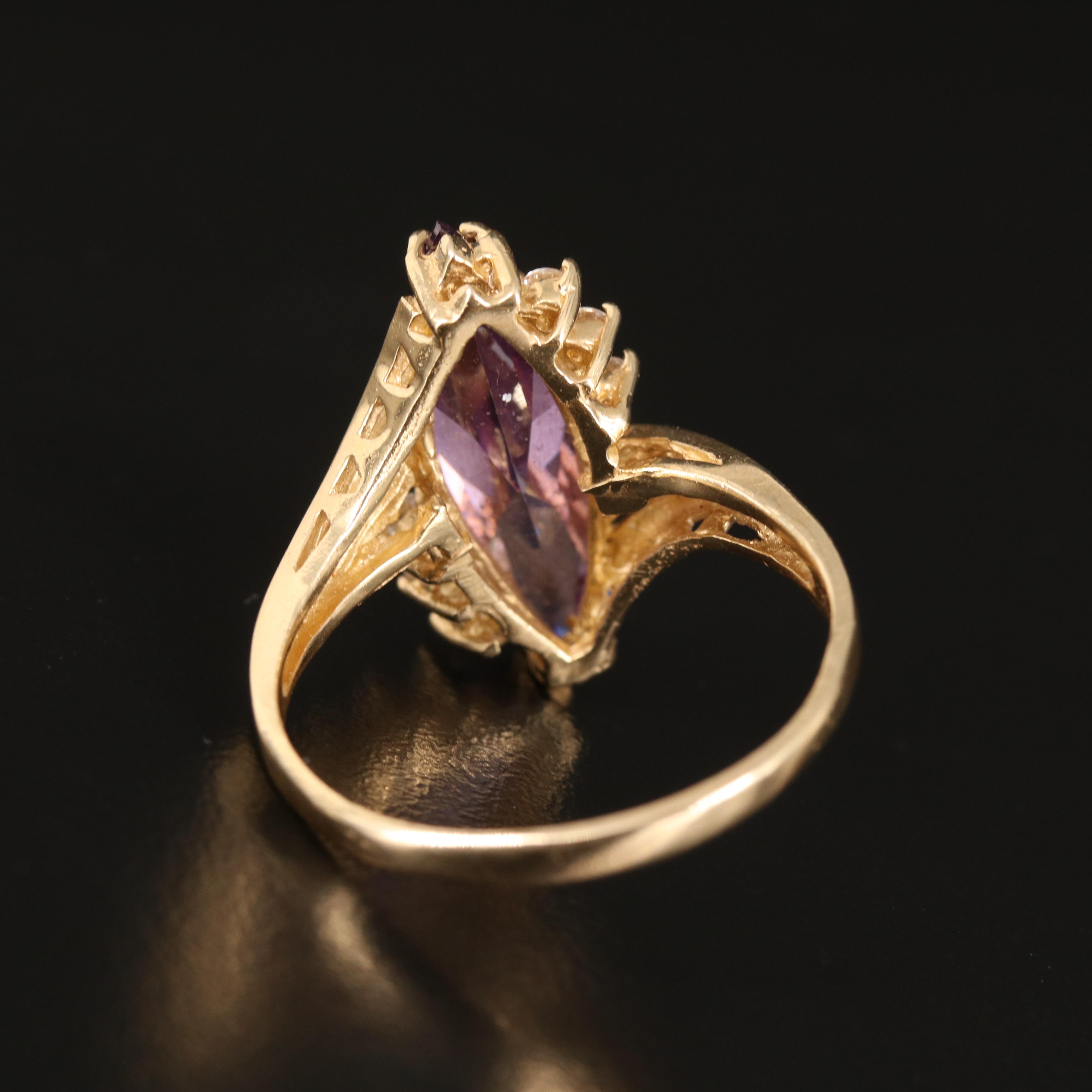 14K Cubic Zirconia Ring