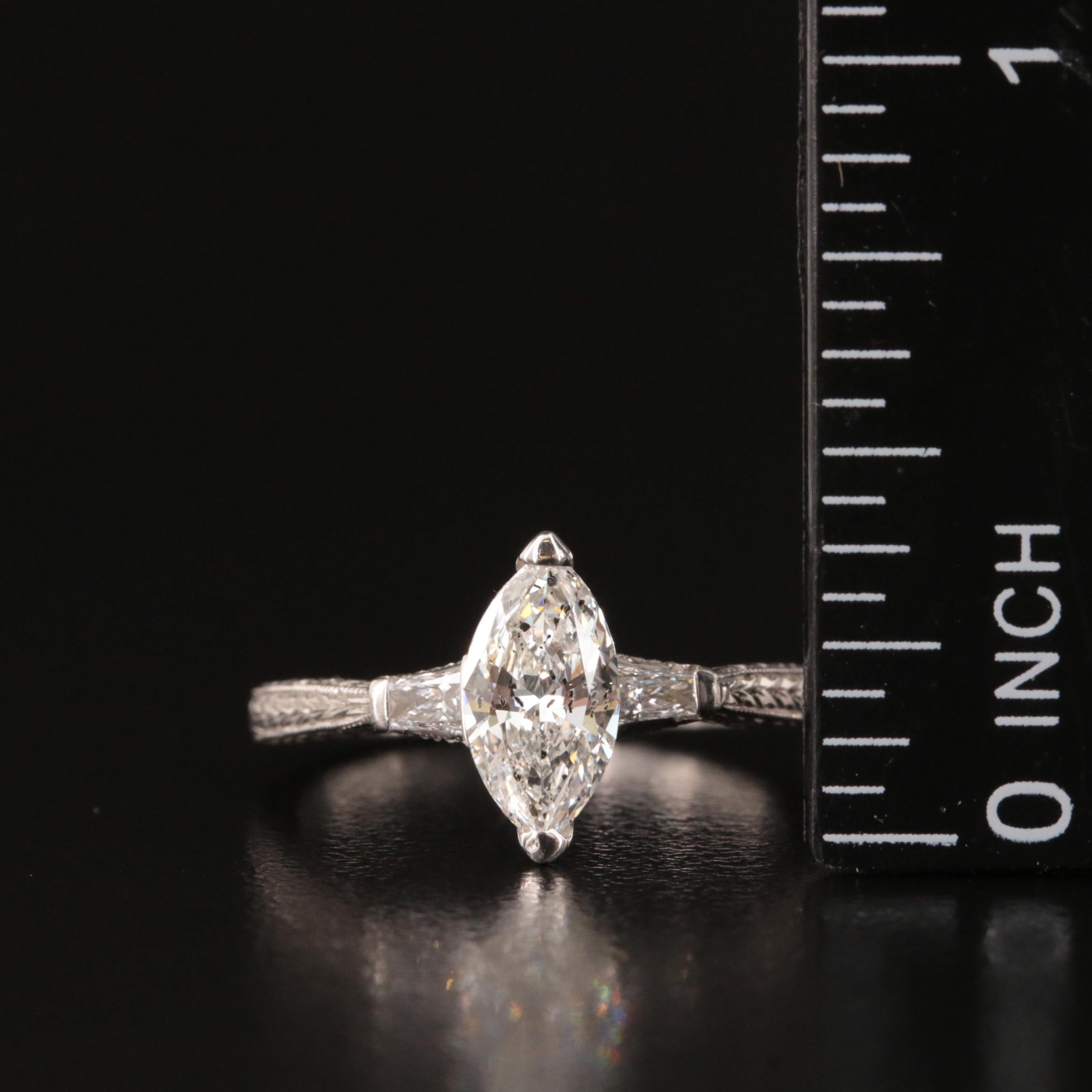 Platinum 1.03 CTW Diamond Ring with 18K Accents