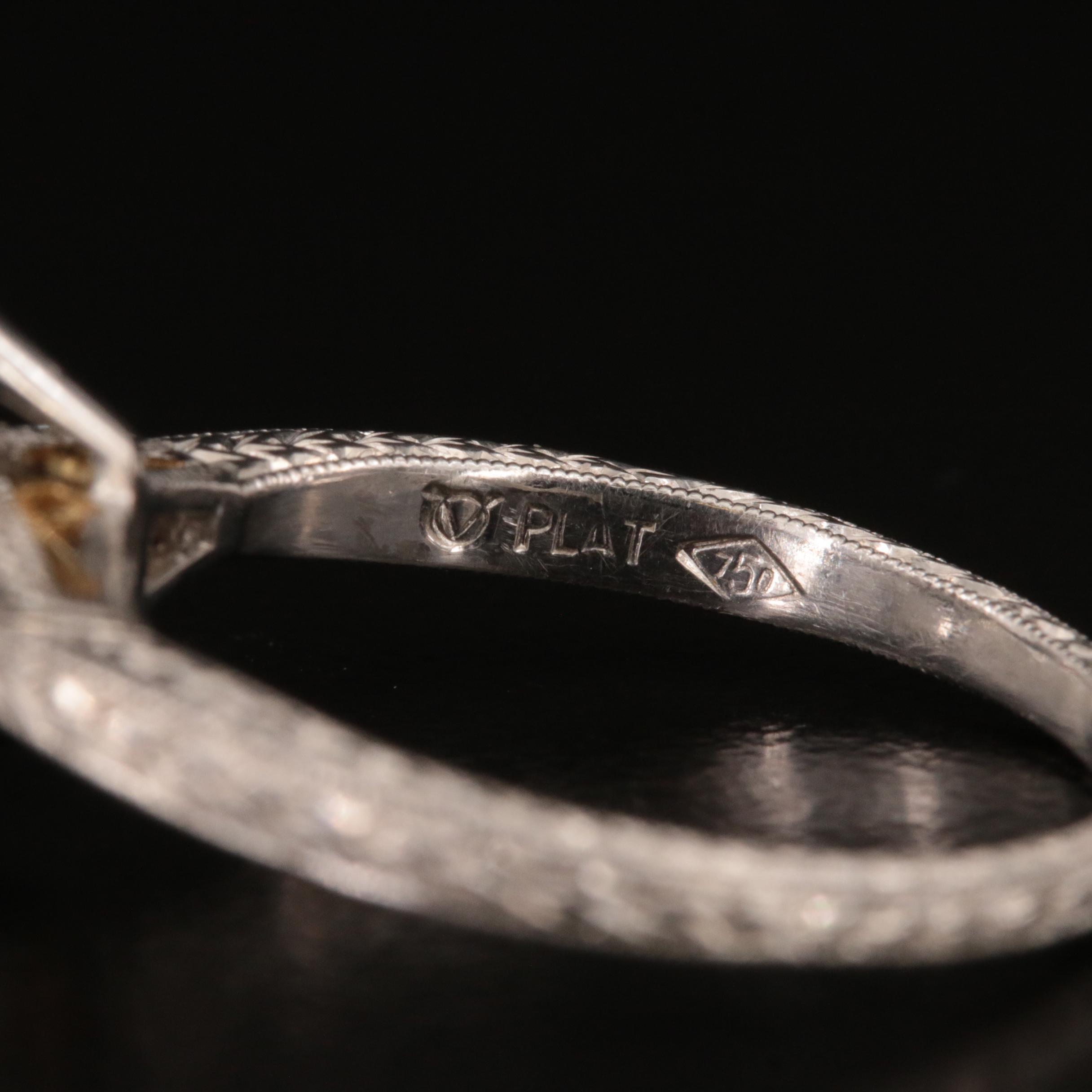 Platinum 1.03 CTW Diamond Ring with 18K Accents