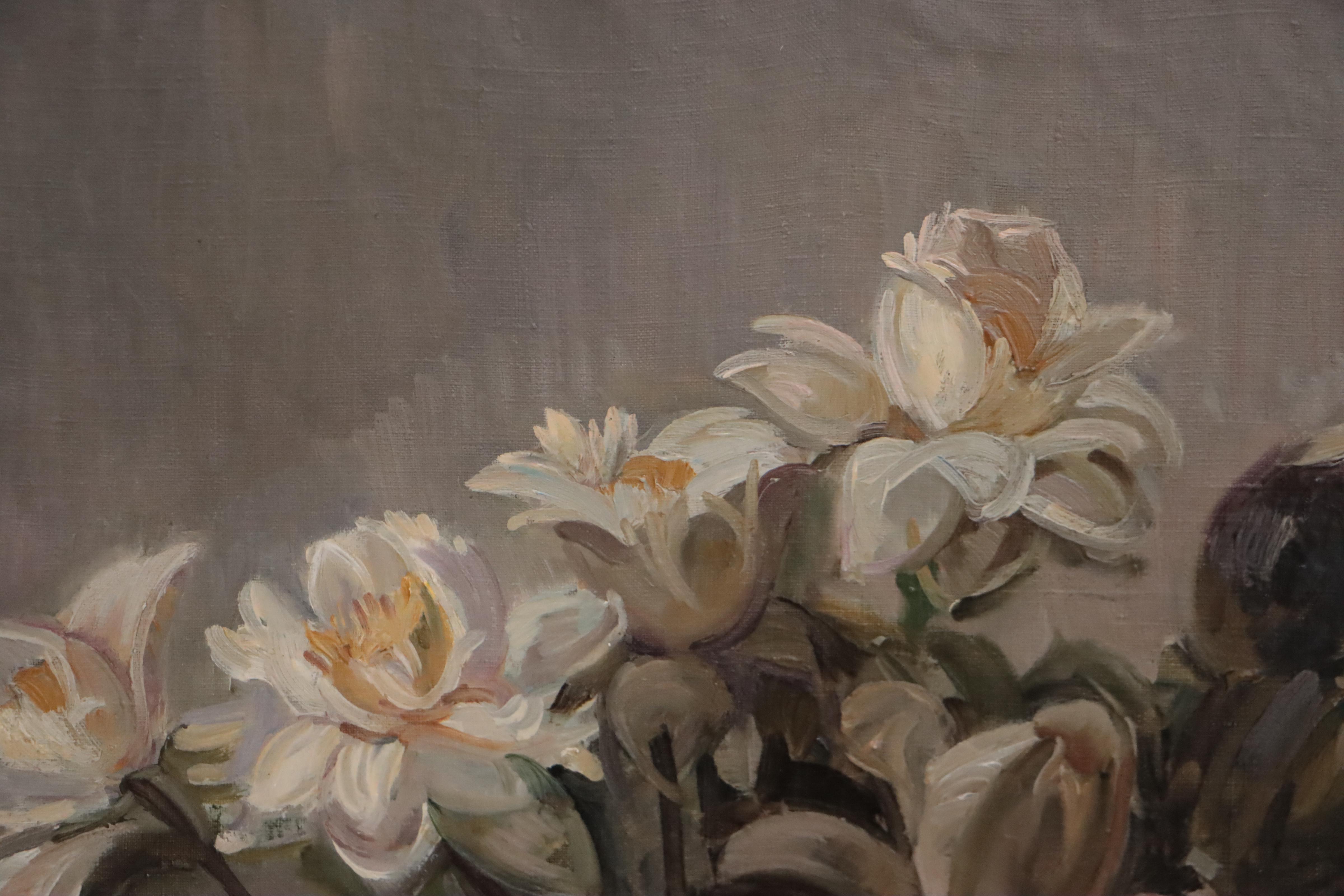 Alexander Preobrazhensky Floral Still Life Oil Painting