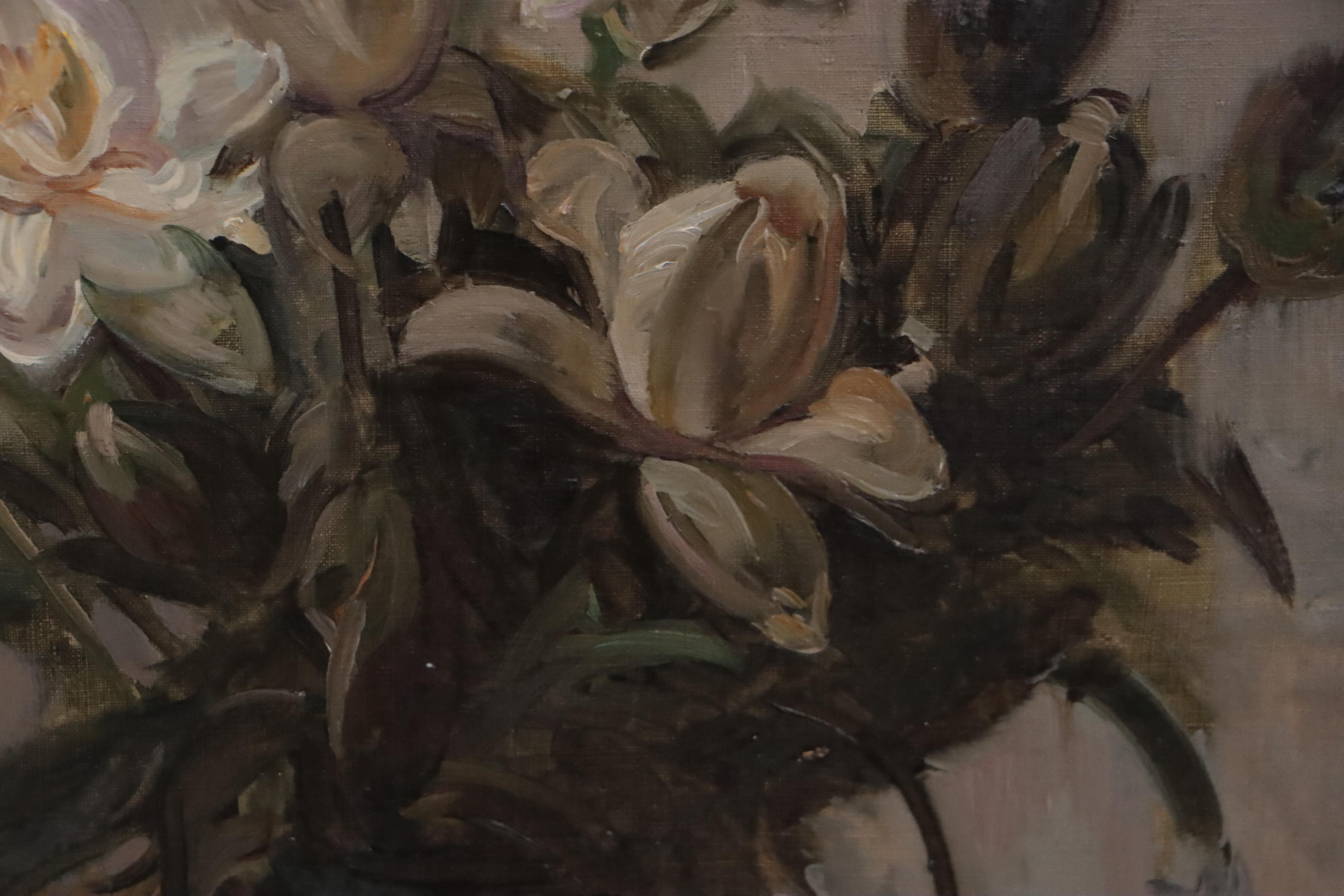 Alexander Preobrazhensky Floral Still Life Oil Painting