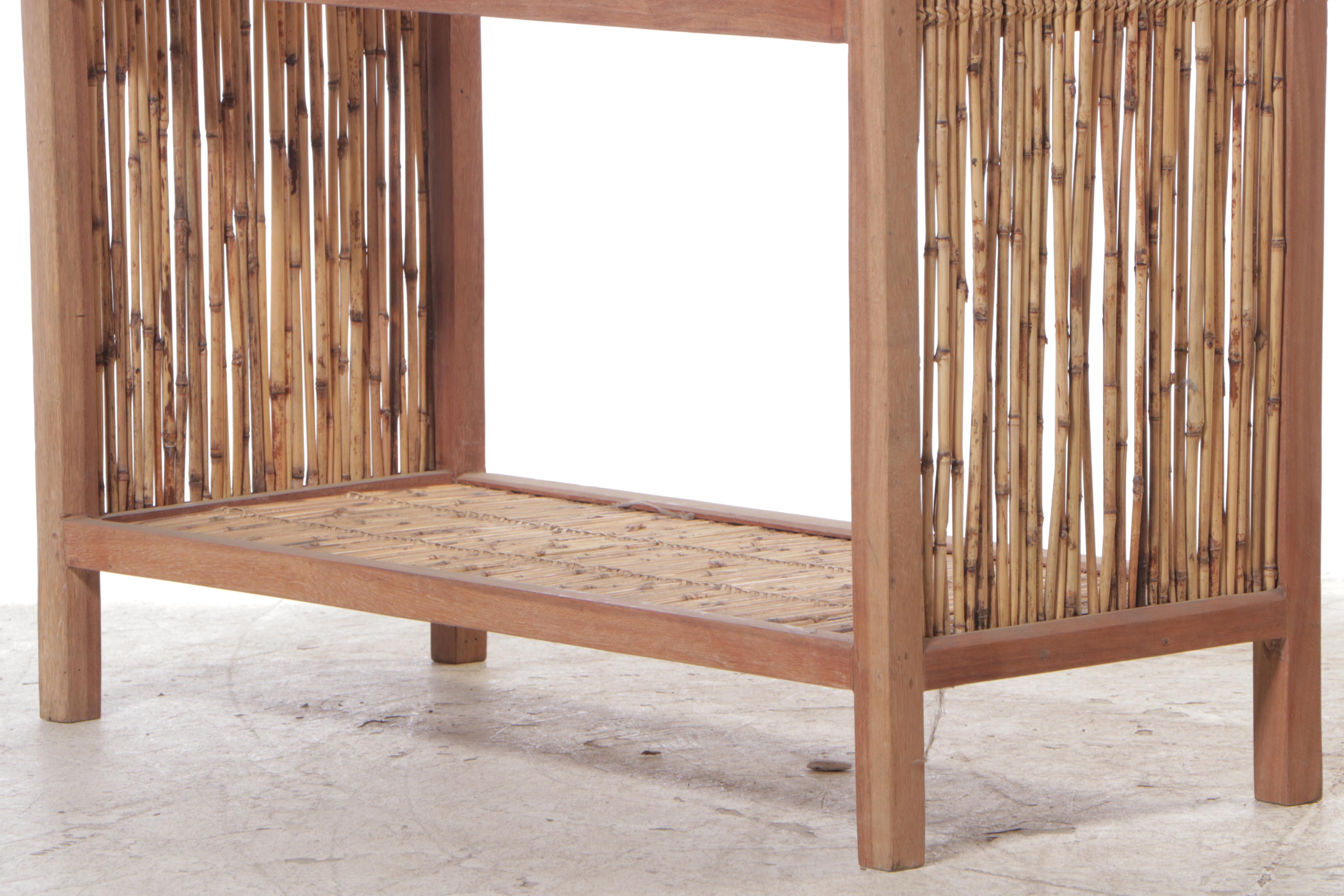 Philippine Talahib Grass and Wood Bookshelves