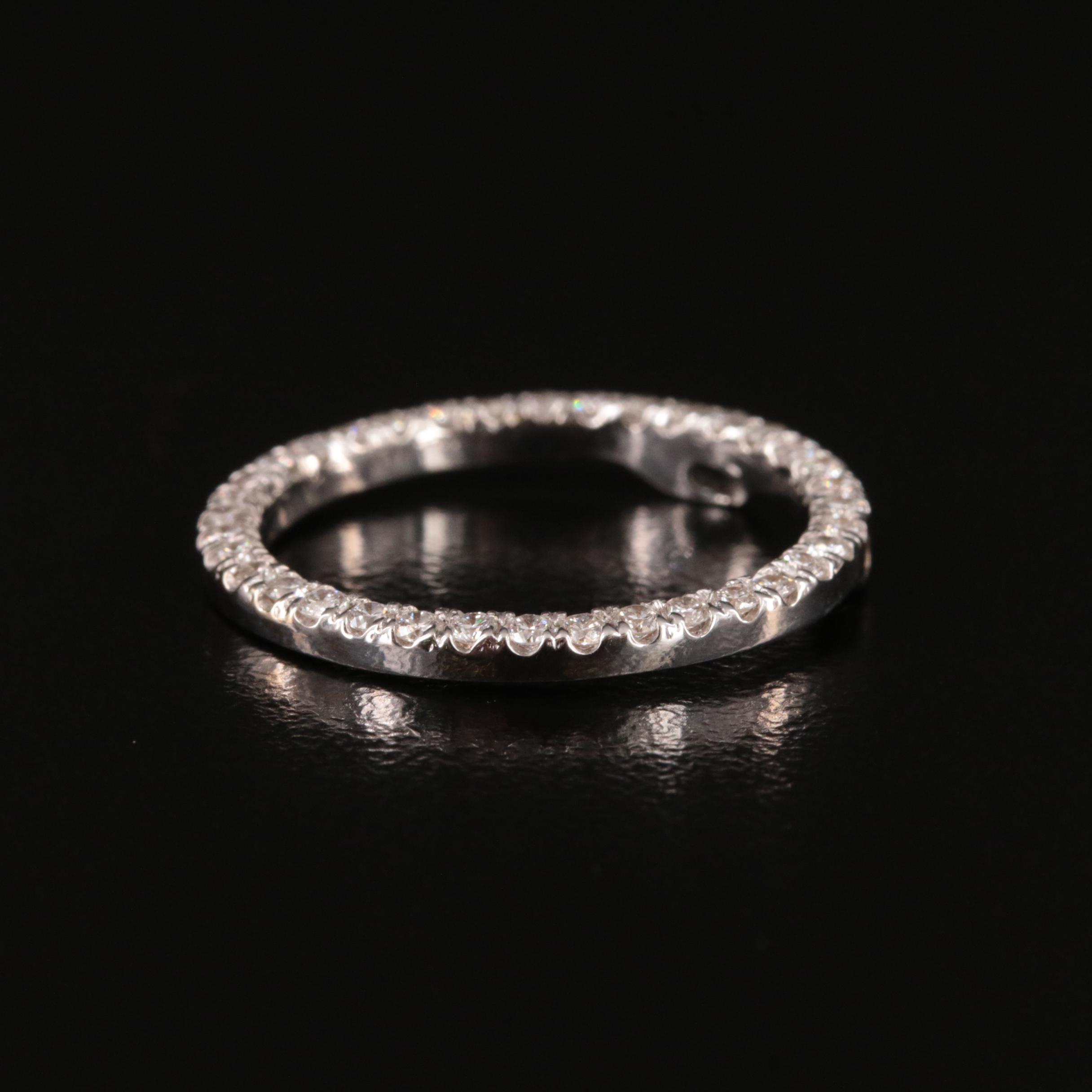 18K 0.50 CTW Diamond Circle Slide Pendant