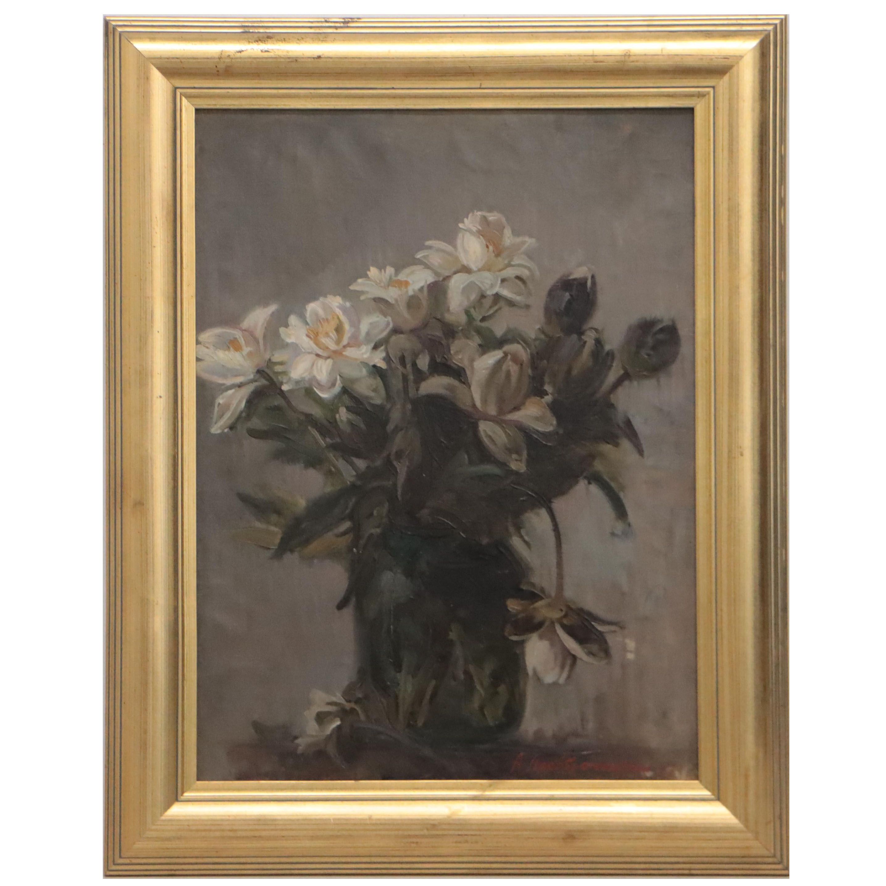 Alexander Preobrazhensky Floral Still Life Oil Painting