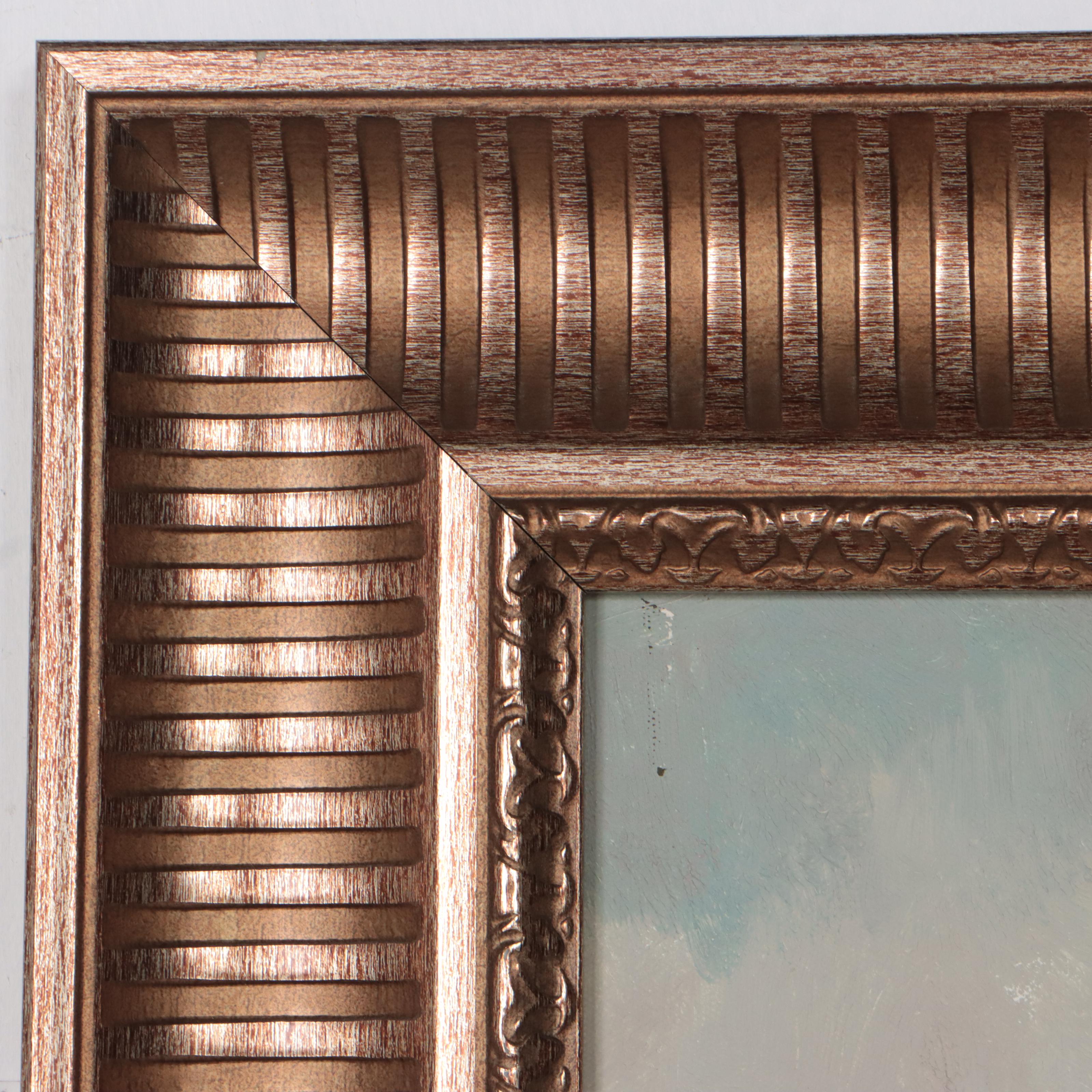 Oil Painting of Riverside Cafe