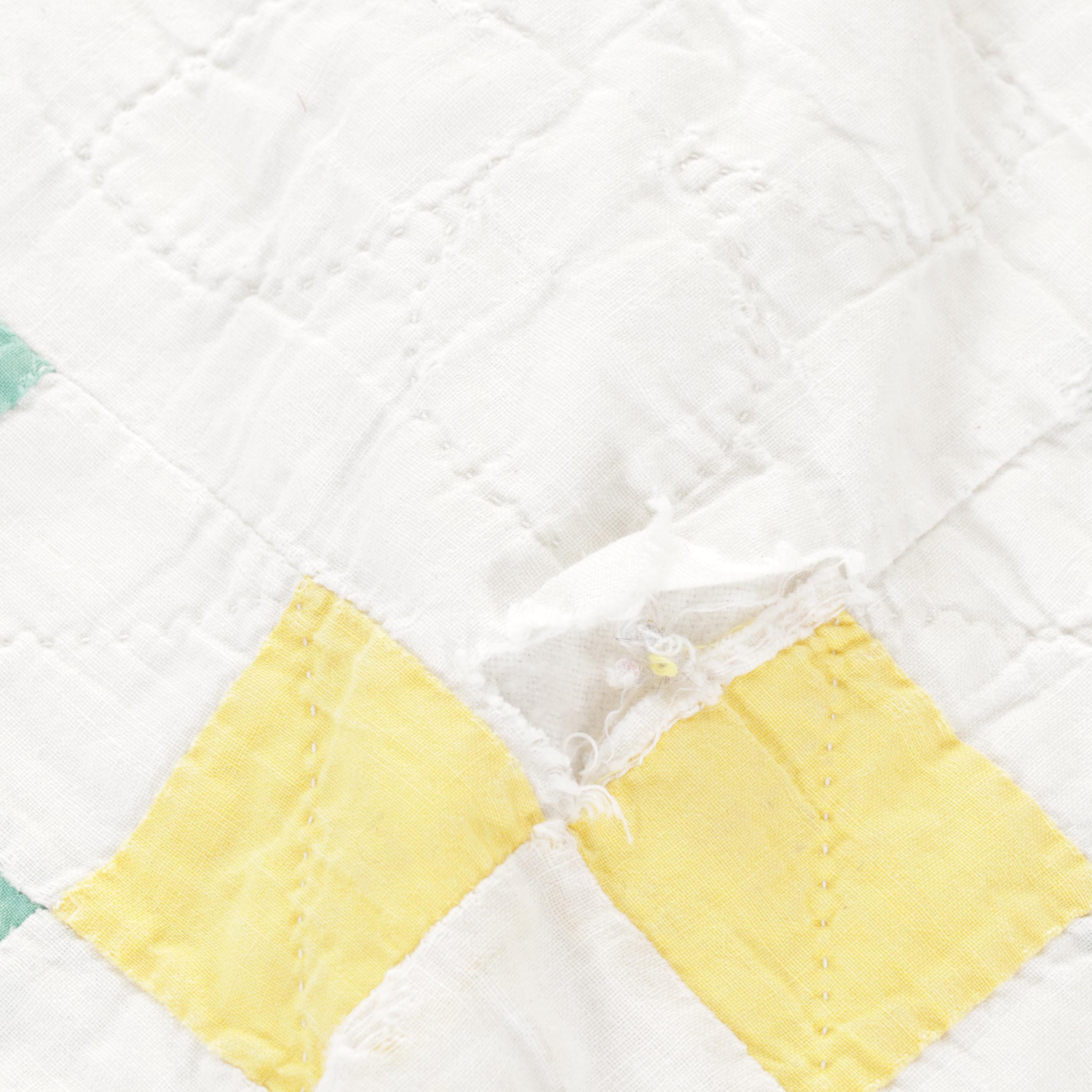 Handmade Pieced Quilt, Mid to Late 20th Century