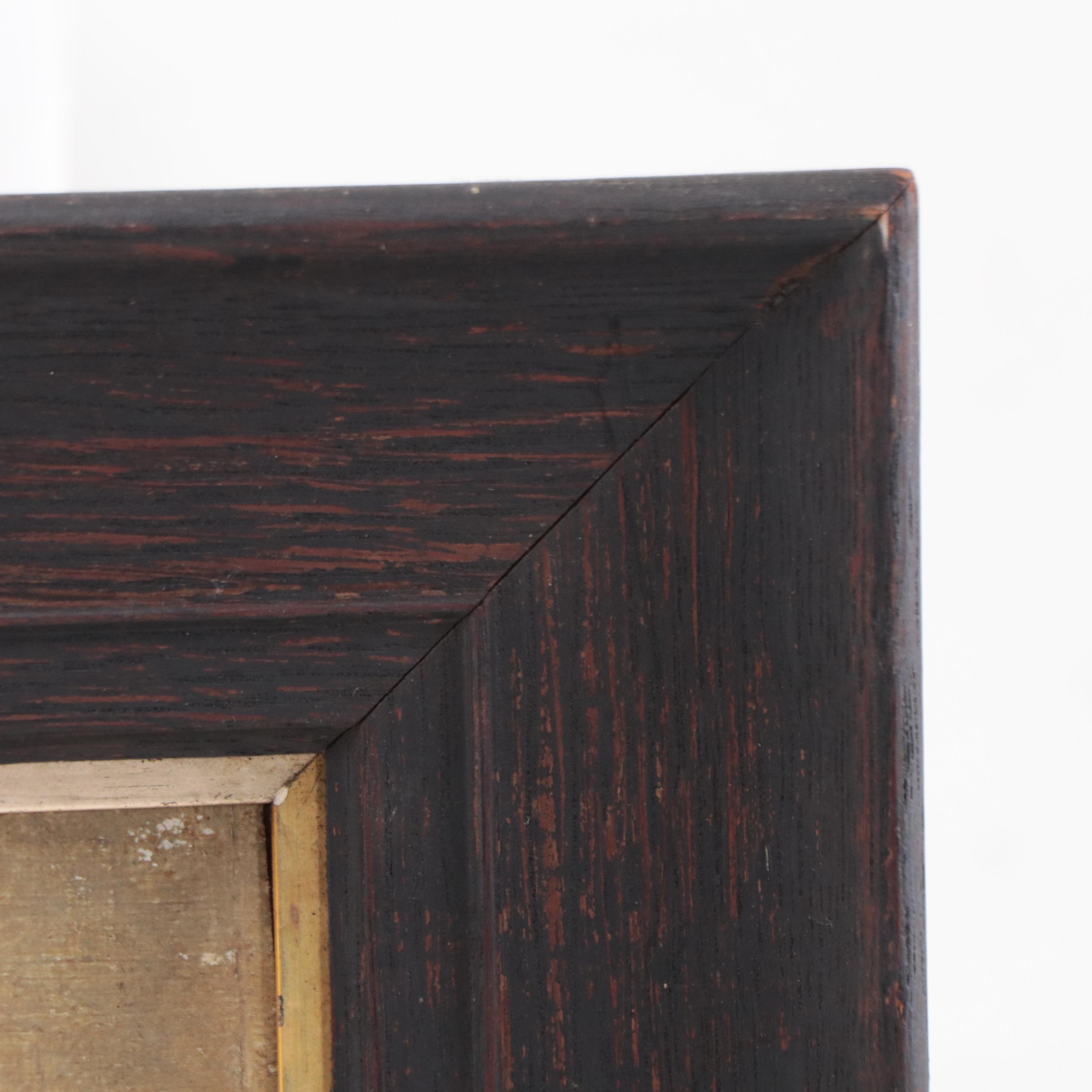 Winter Pond Landscape Oil Painting, Circa 1861