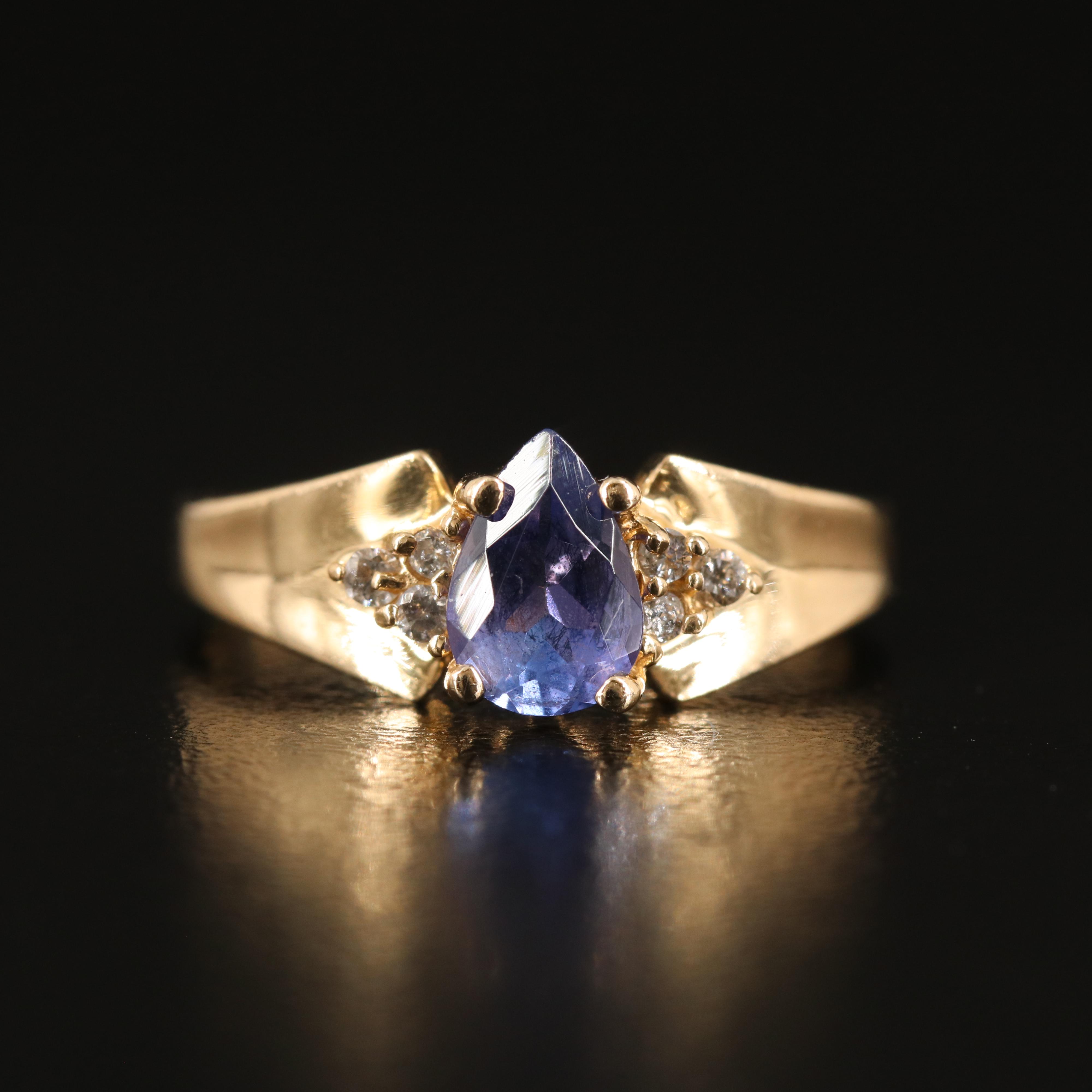 14K Tanzanite and Diamond Ring