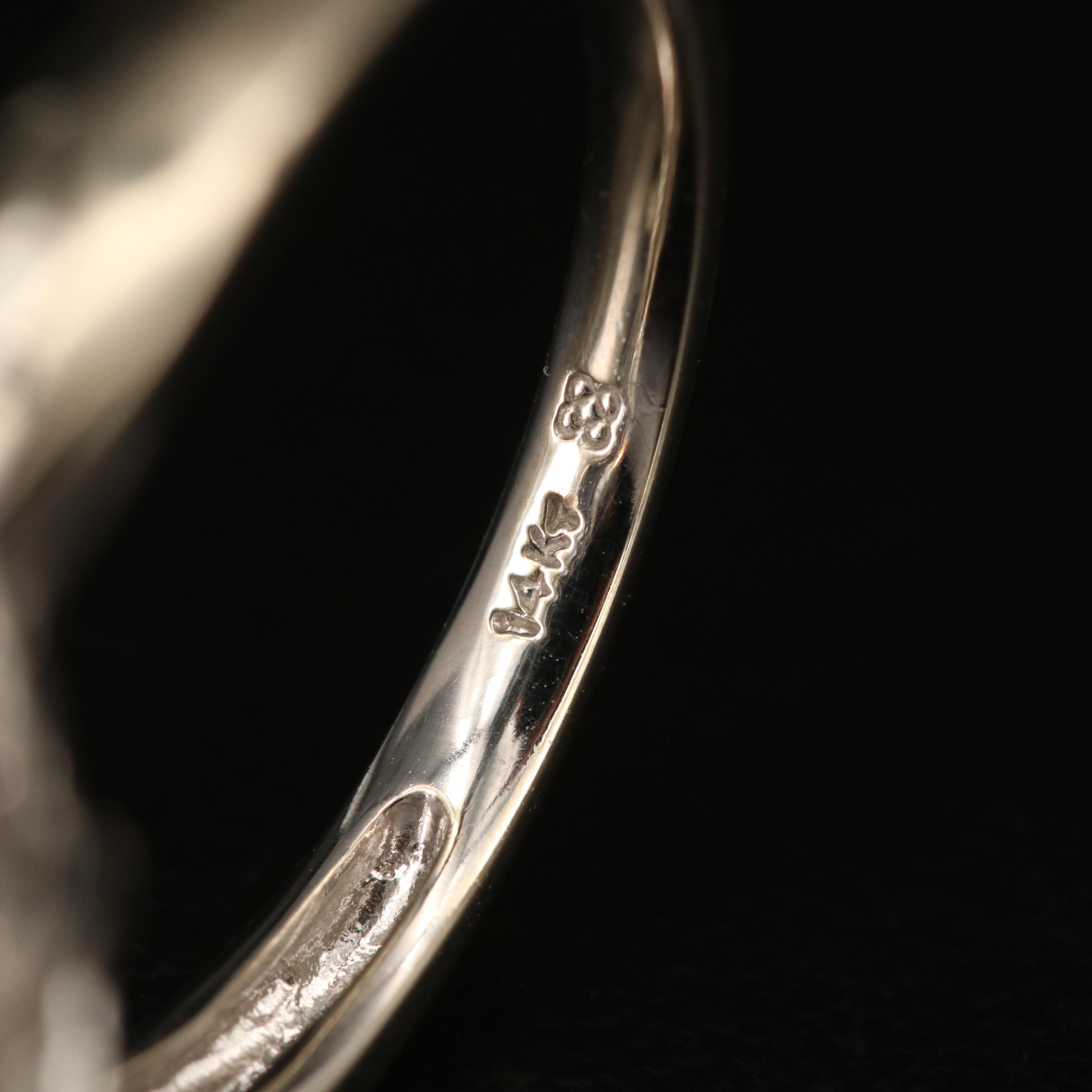 14K Sky Blue and White Topaz Ring