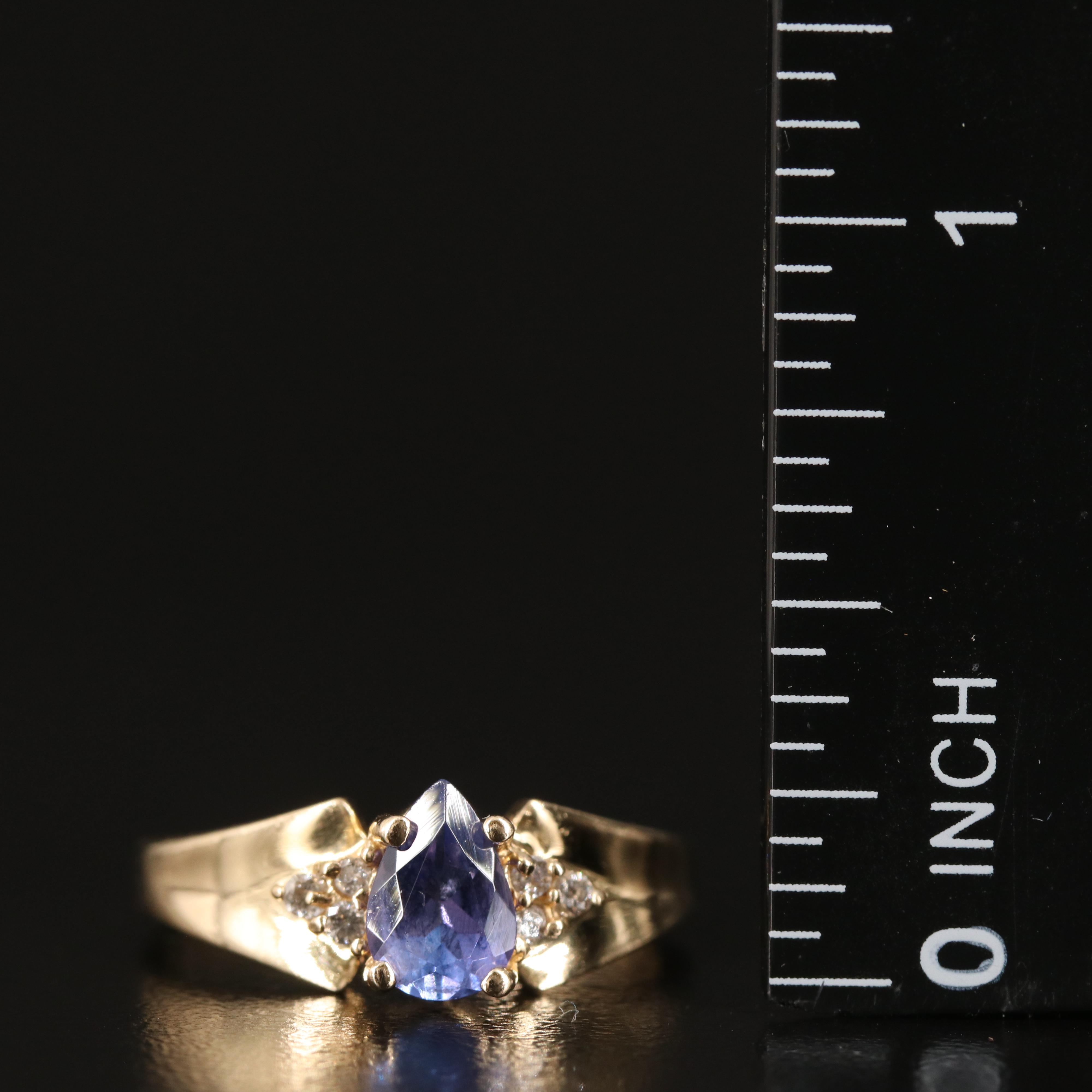 14K Tanzanite and Diamond Ring
