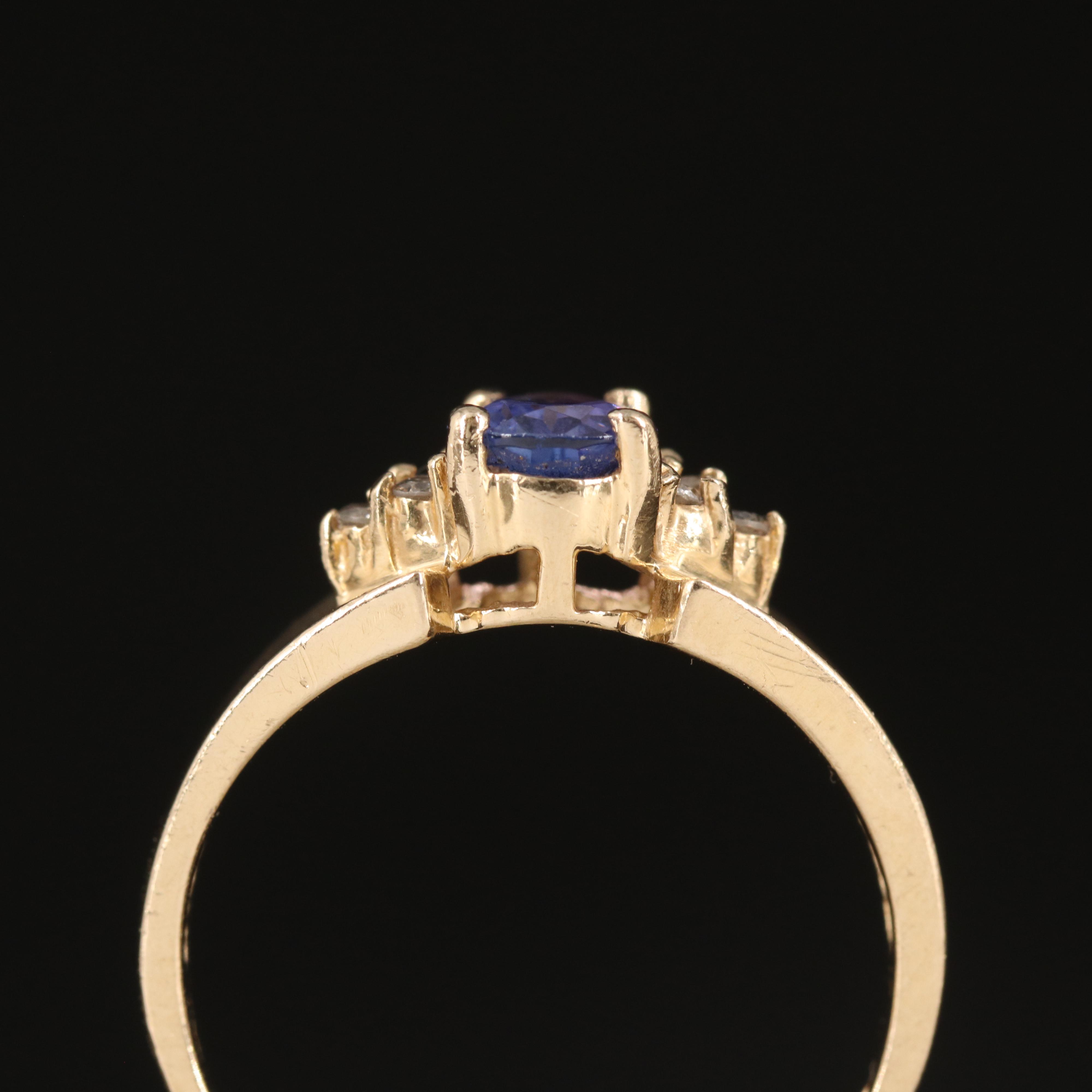 14K Tanzanite and Diamond Ring