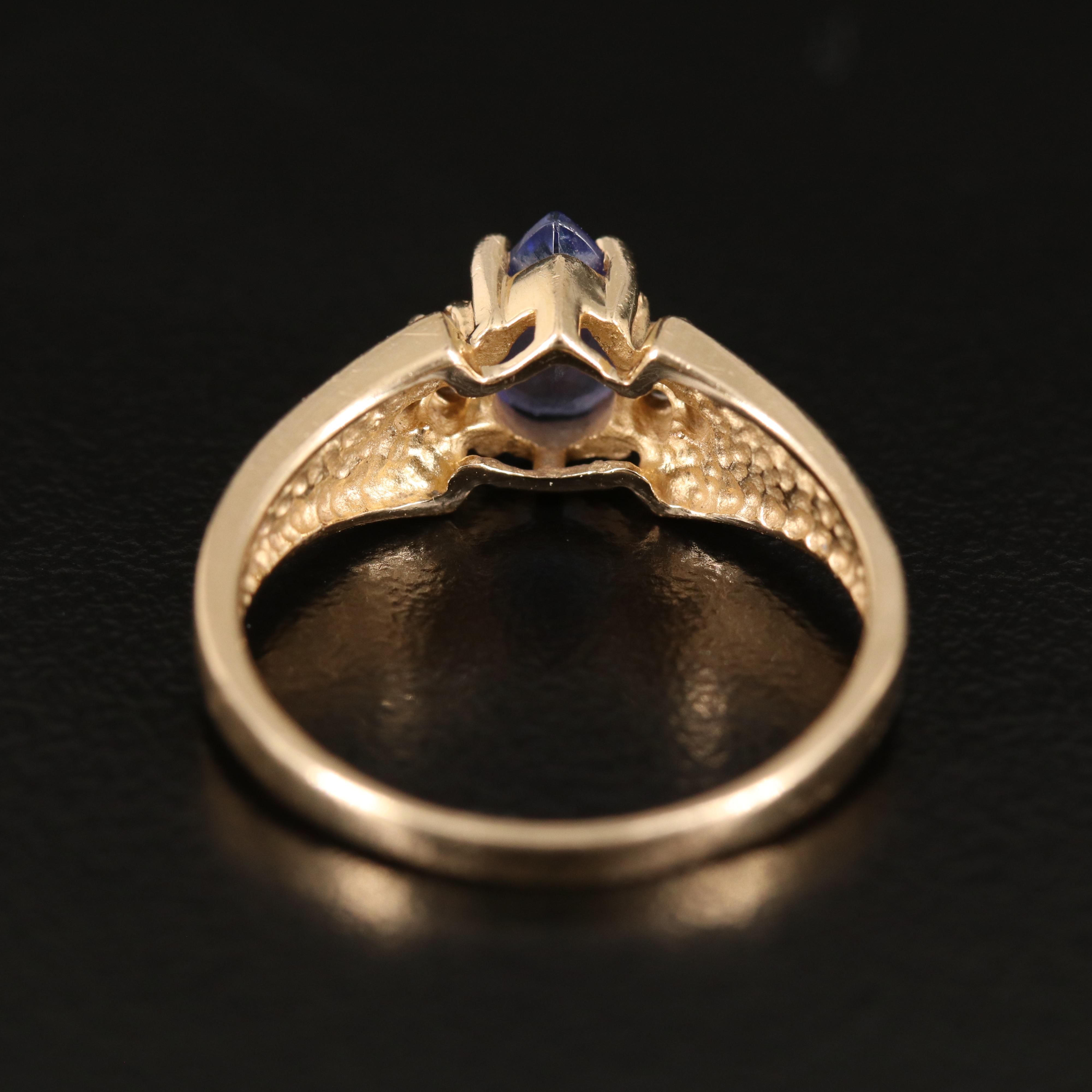 14K Tanzanite and Diamond Ring