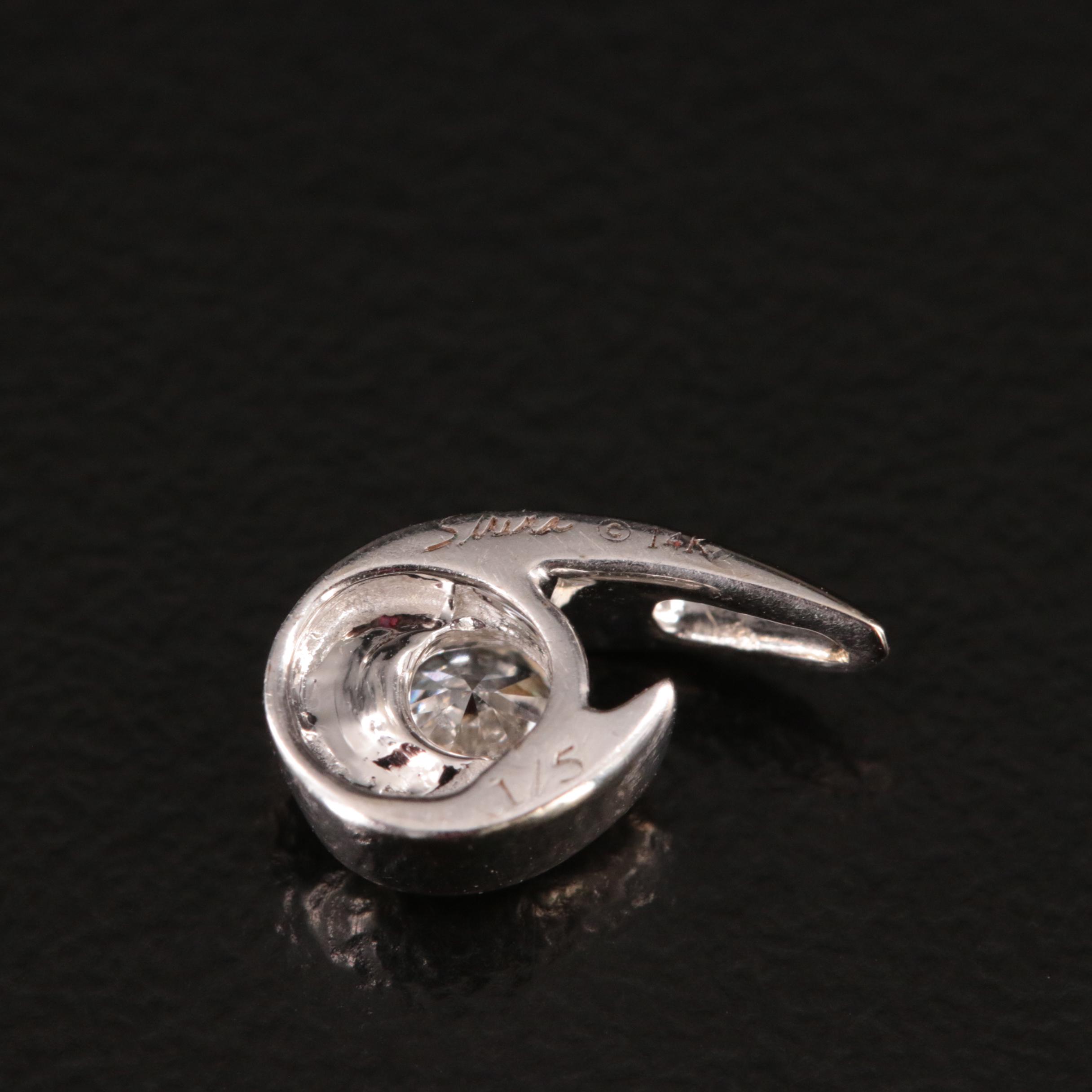 Sirena 14K 0.17 CT Diamond Pendant