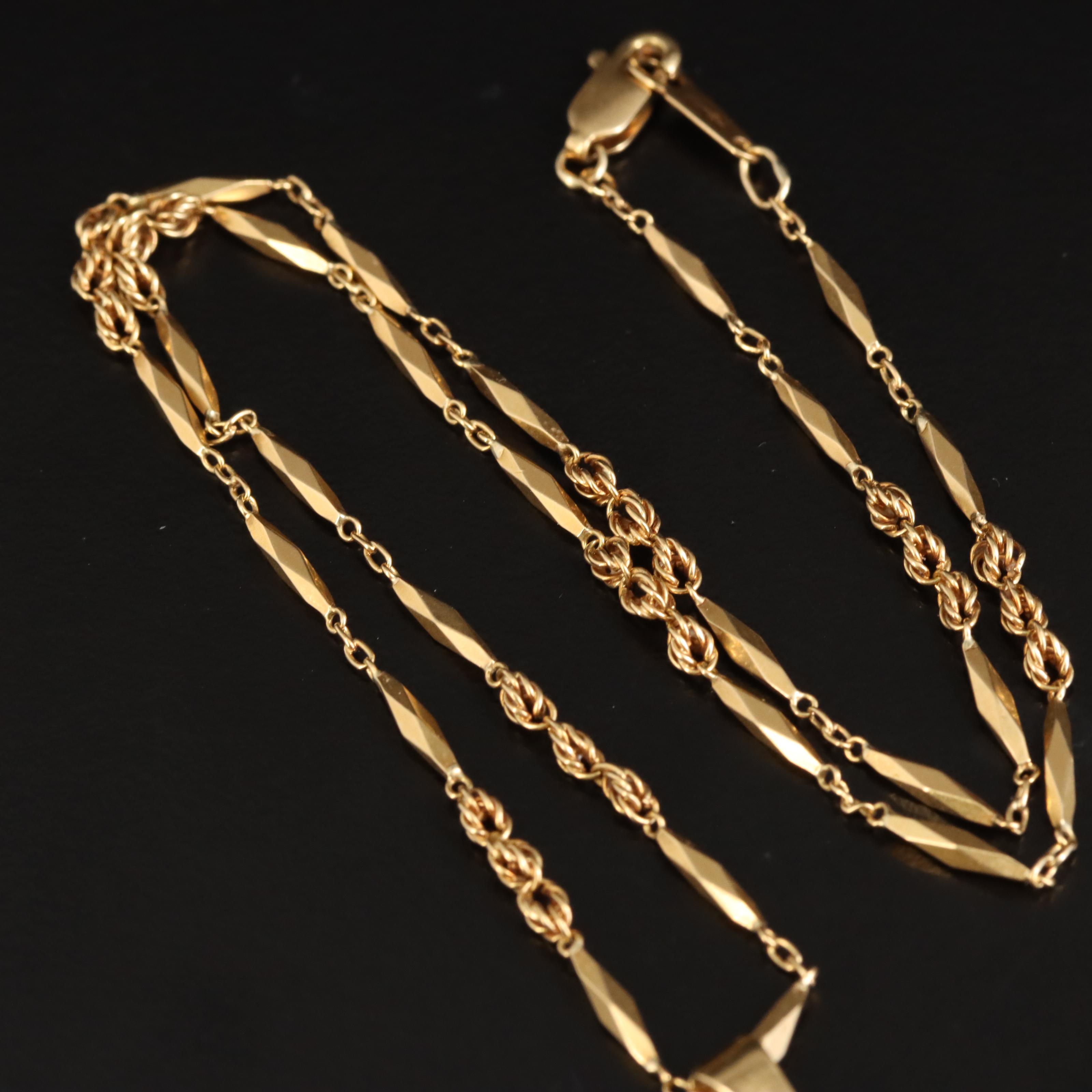 18K Emerald Pre-Columbian Figure Pendant Necklace