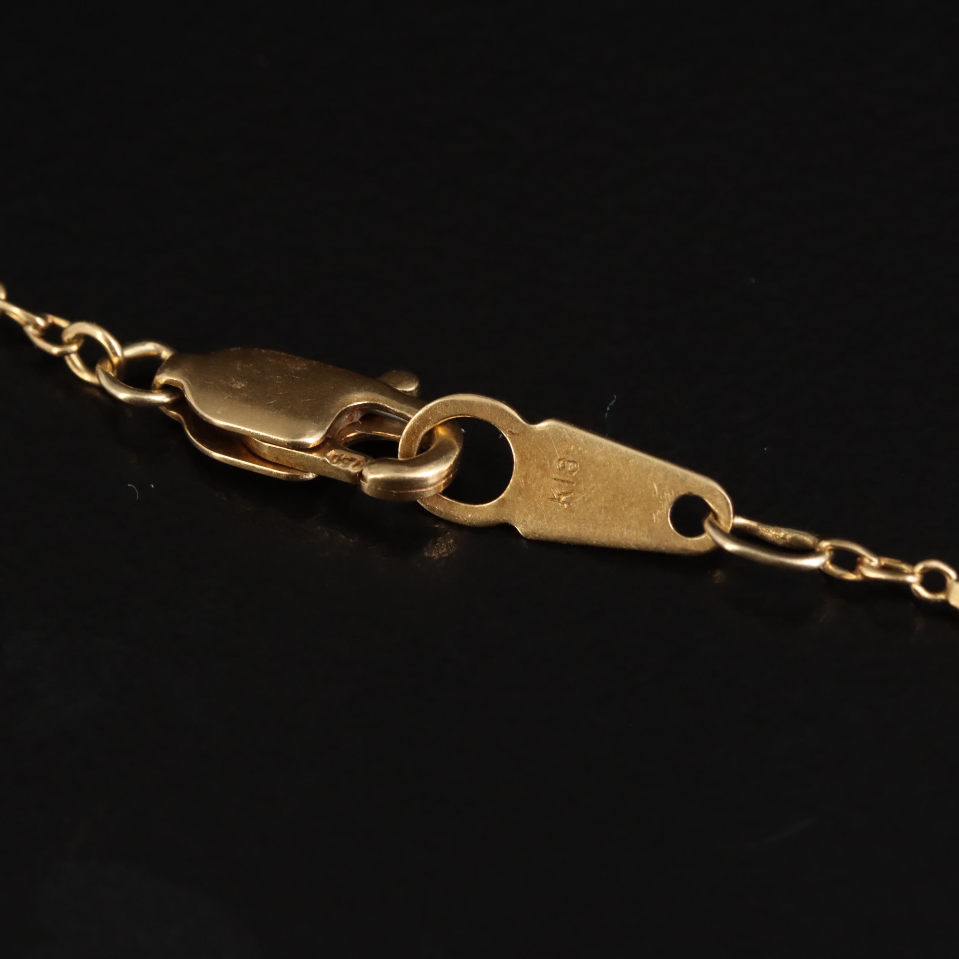 18K Emerald Pre-Columbian Figure Pendant Necklace