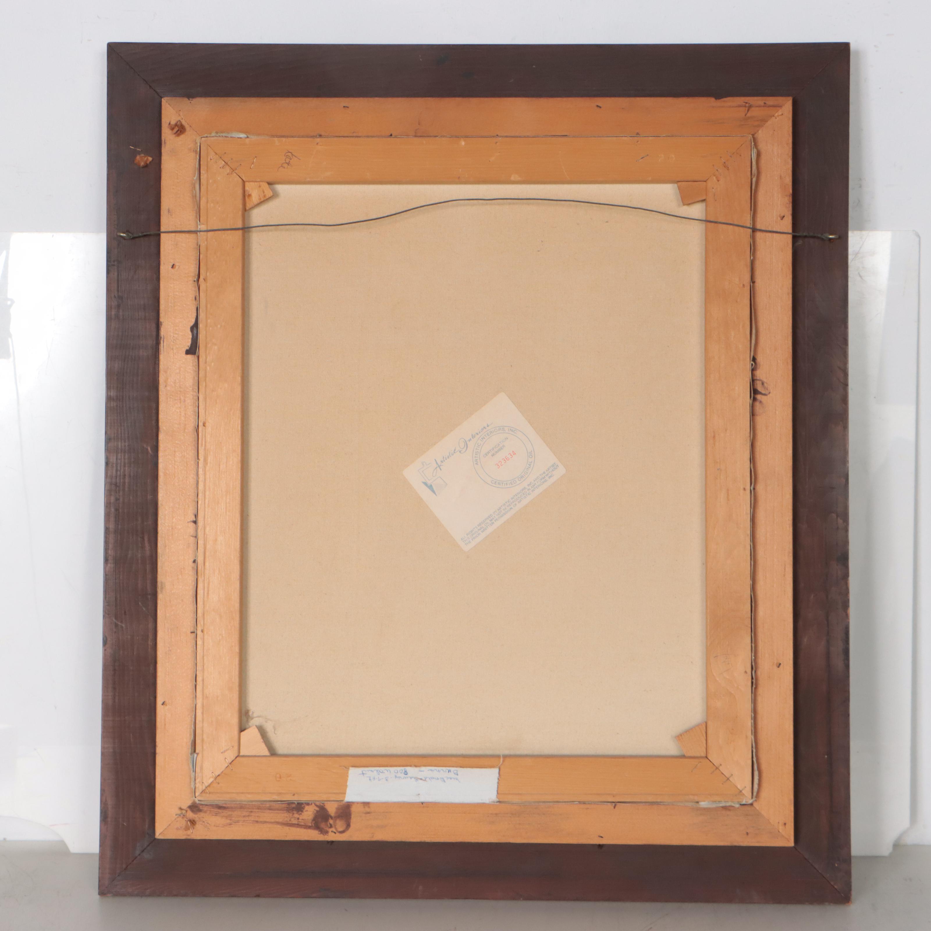 B. Groneman Landscape Oil Painting