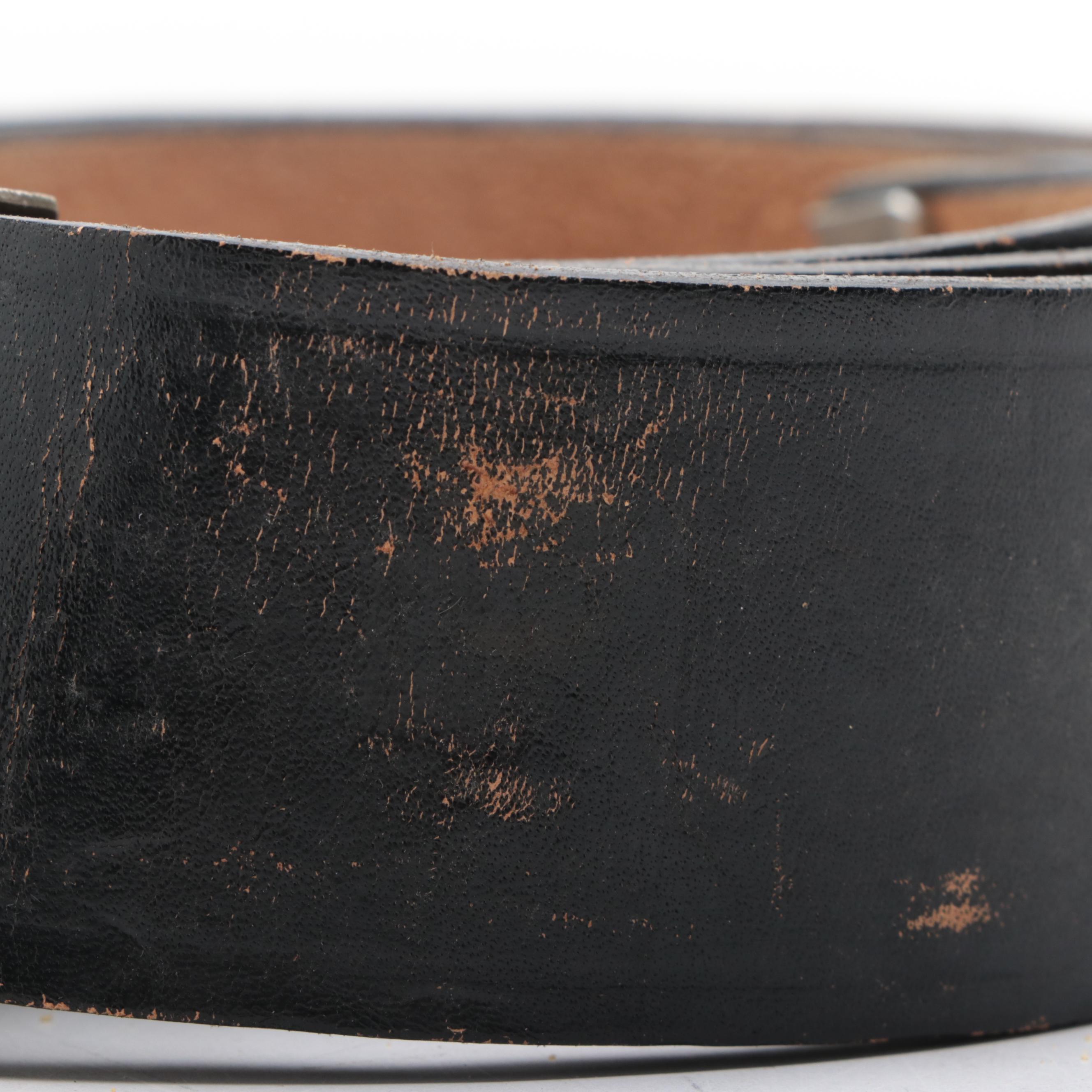 East German Volksarmee M56 Helmet and Belt, Mid to Late 20th Century