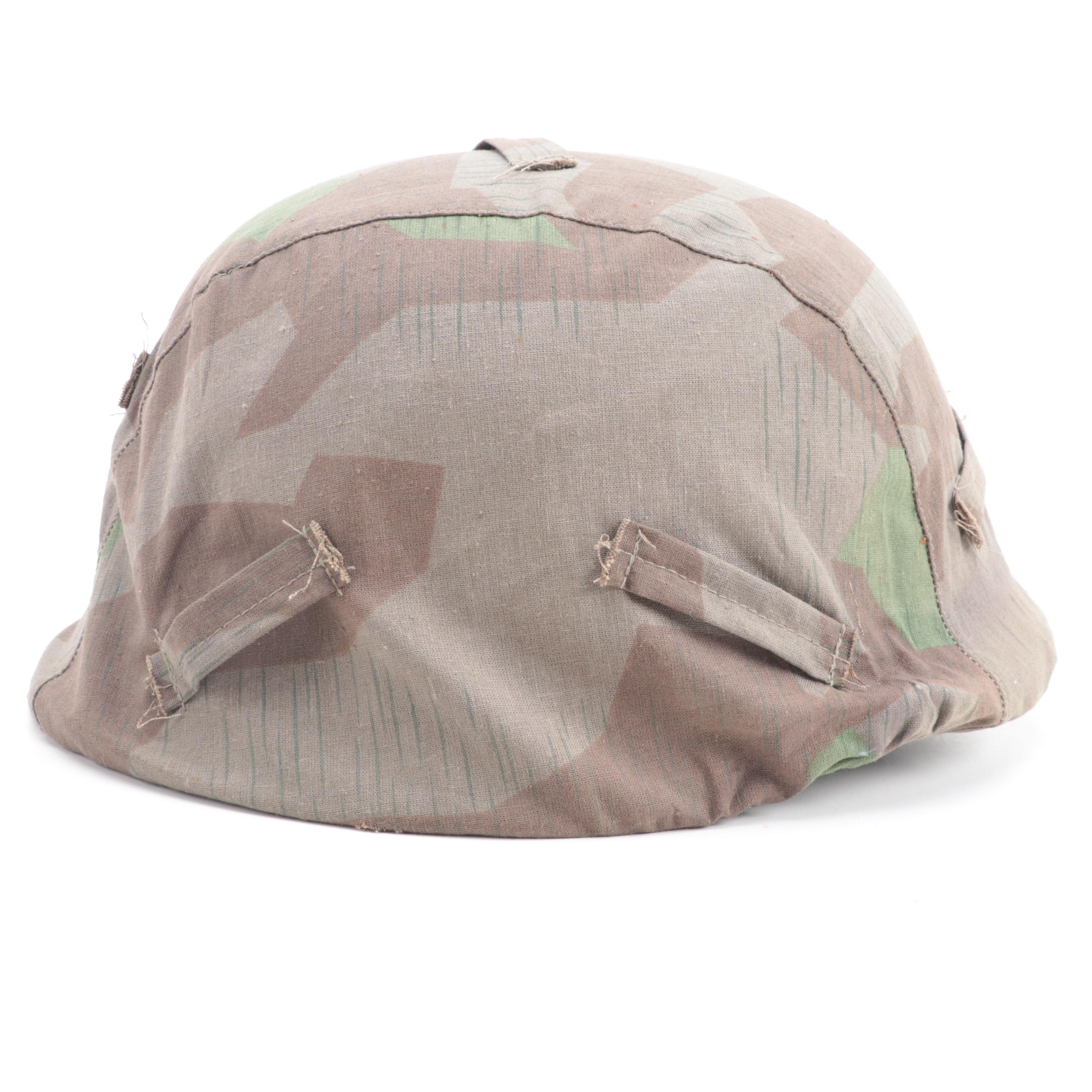 German Army Bundeswehr Helmet, Belt and Swiss Satchel, Mid to Late 20th Century