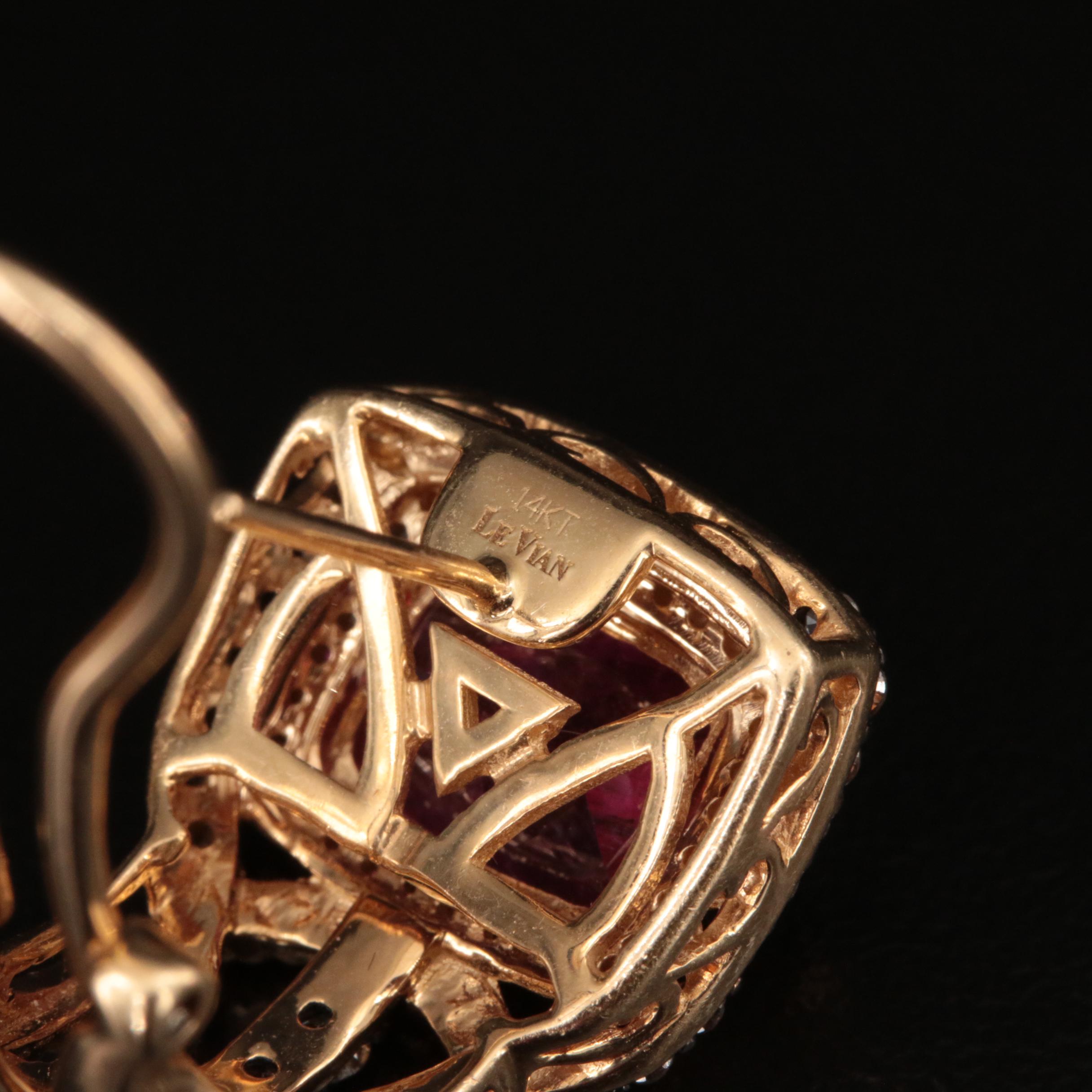 Le Vian 14K Tourmaline and 1.06 CTW Diamond Earrings