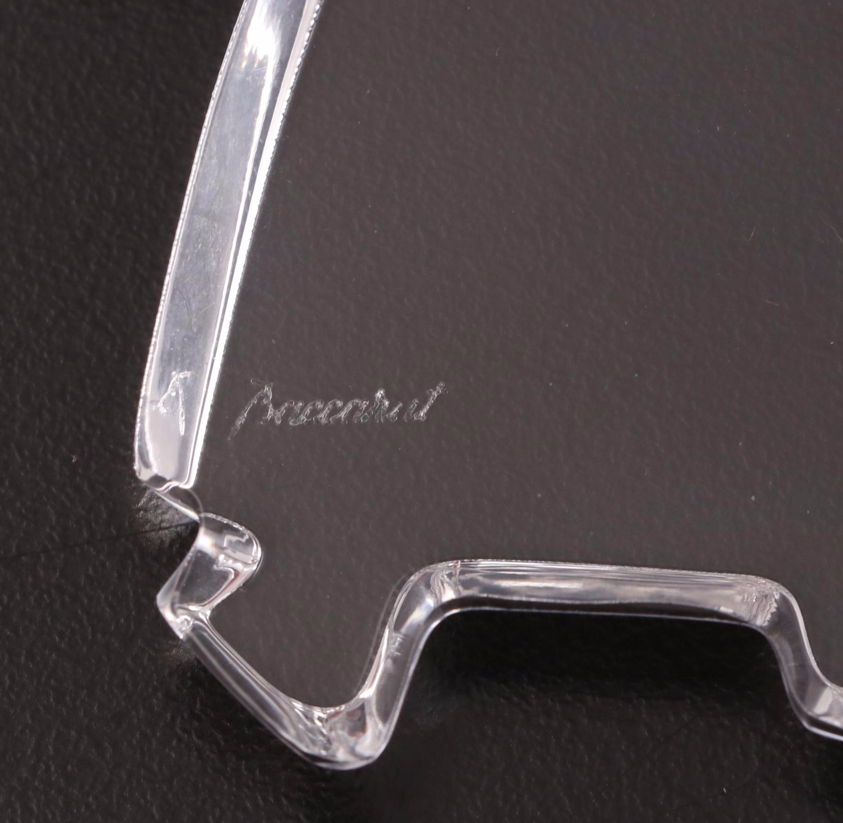 Baccarat "Noel" Crystal Angel with Star Christmas Ornament, 1996