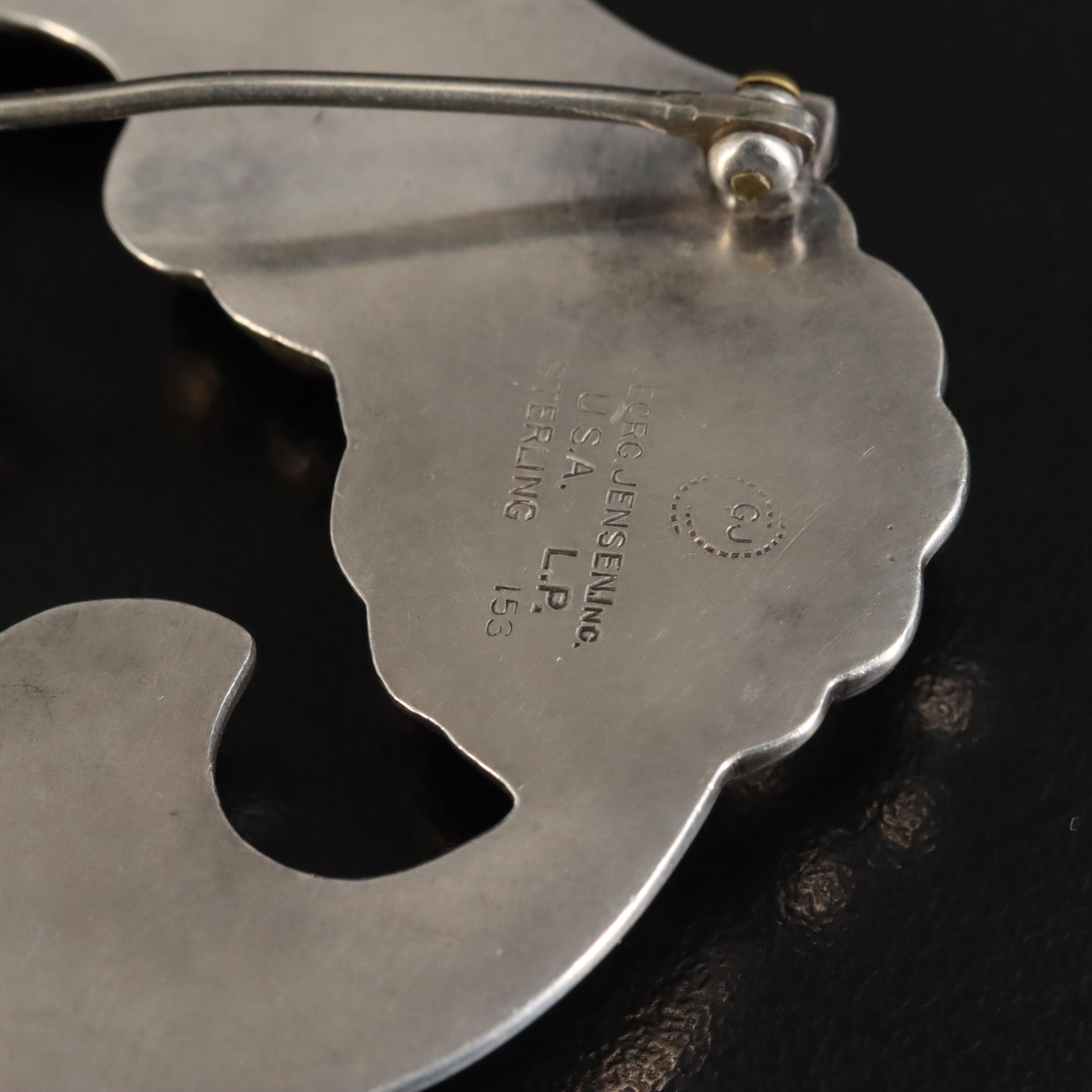 LaPaglia for Georg Jensen Sterling Floral Brooch