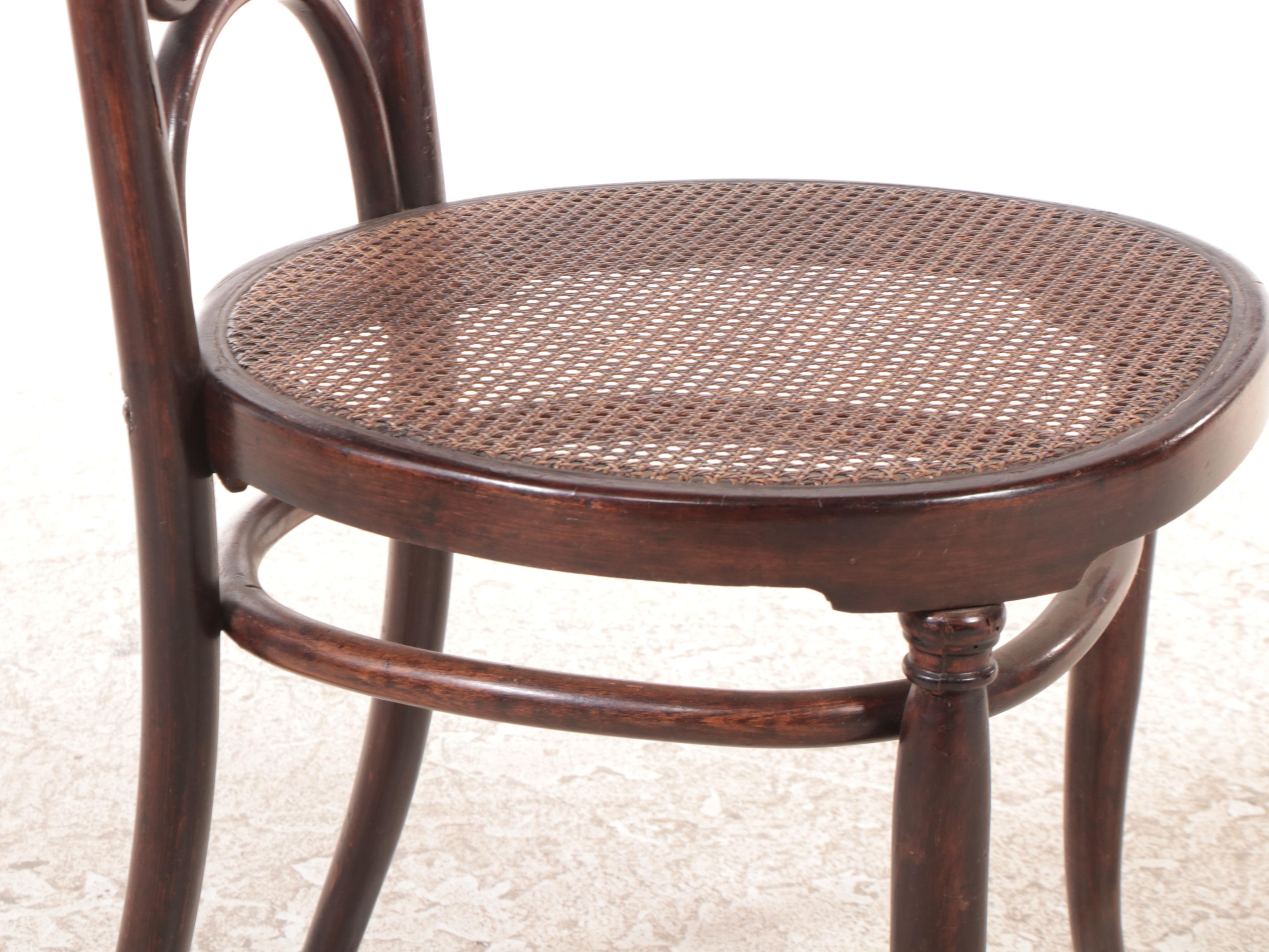 Mexican Bentwood and Caned Thonet Inspired Side Chairs, Early 20th Century