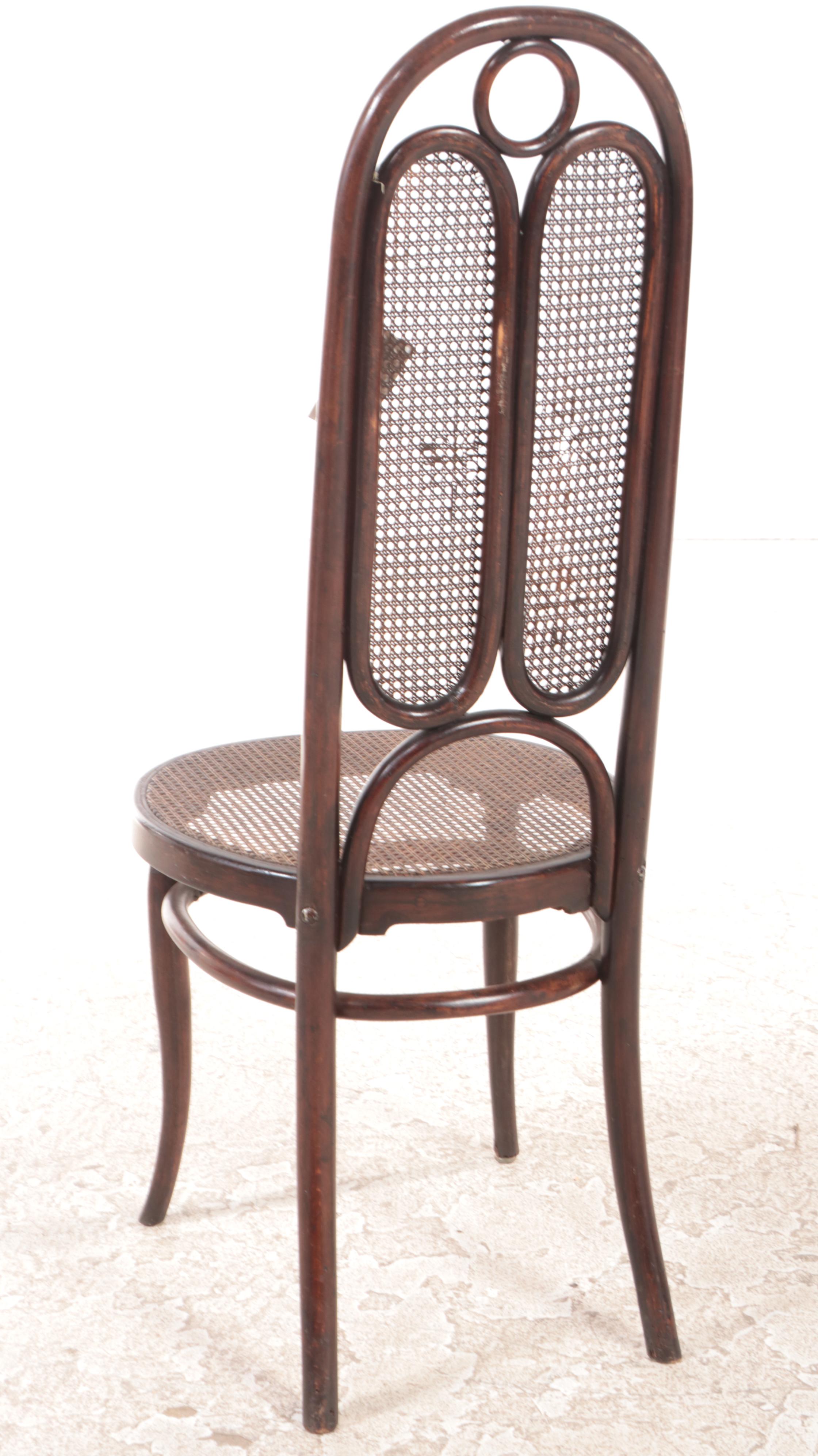 Mexican Bentwood and Caned Thonet Inspired Side Chairs, Early 20th Century