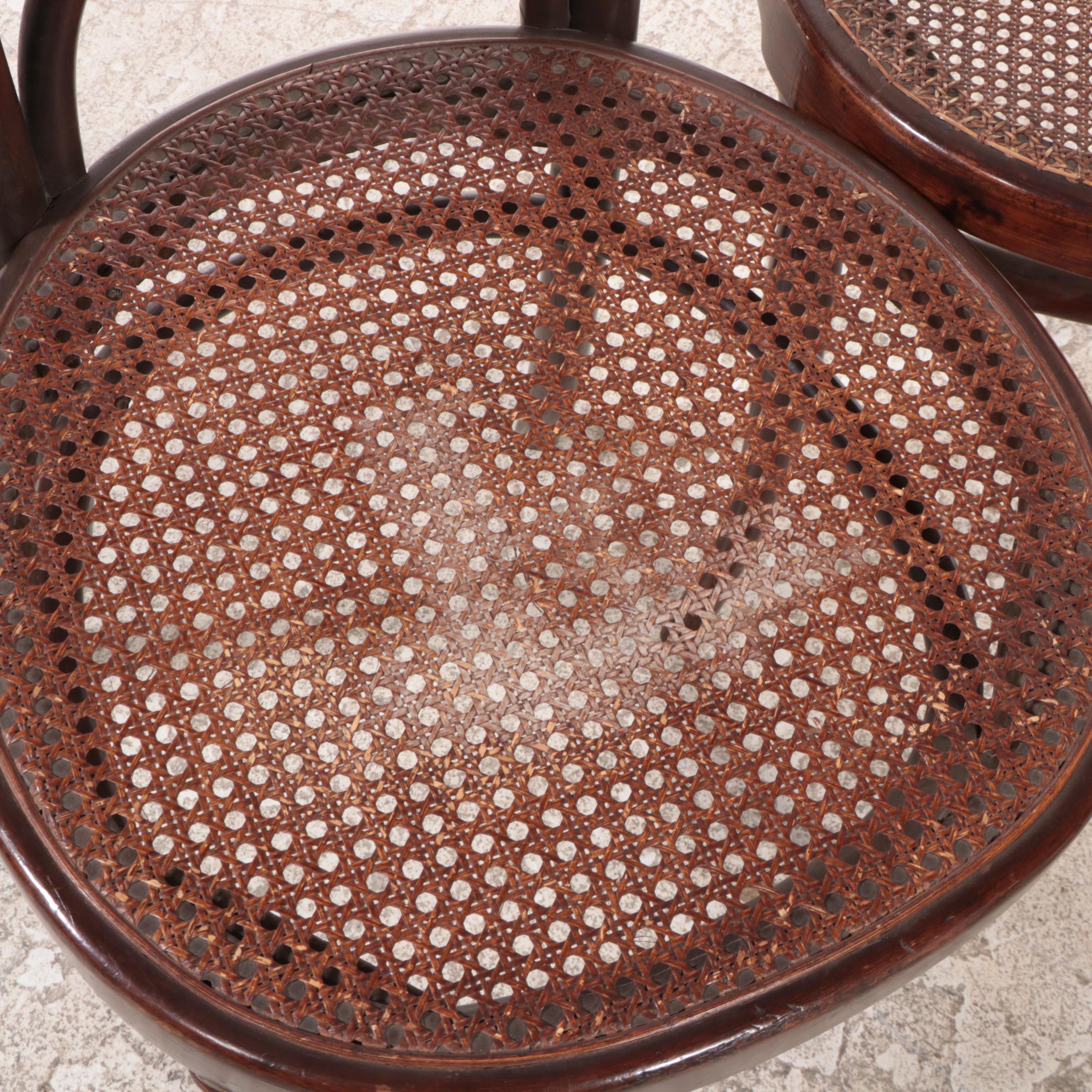 Mexican Bentwood and Caned Thonet Inspired Side Chairs, Early 20th Century