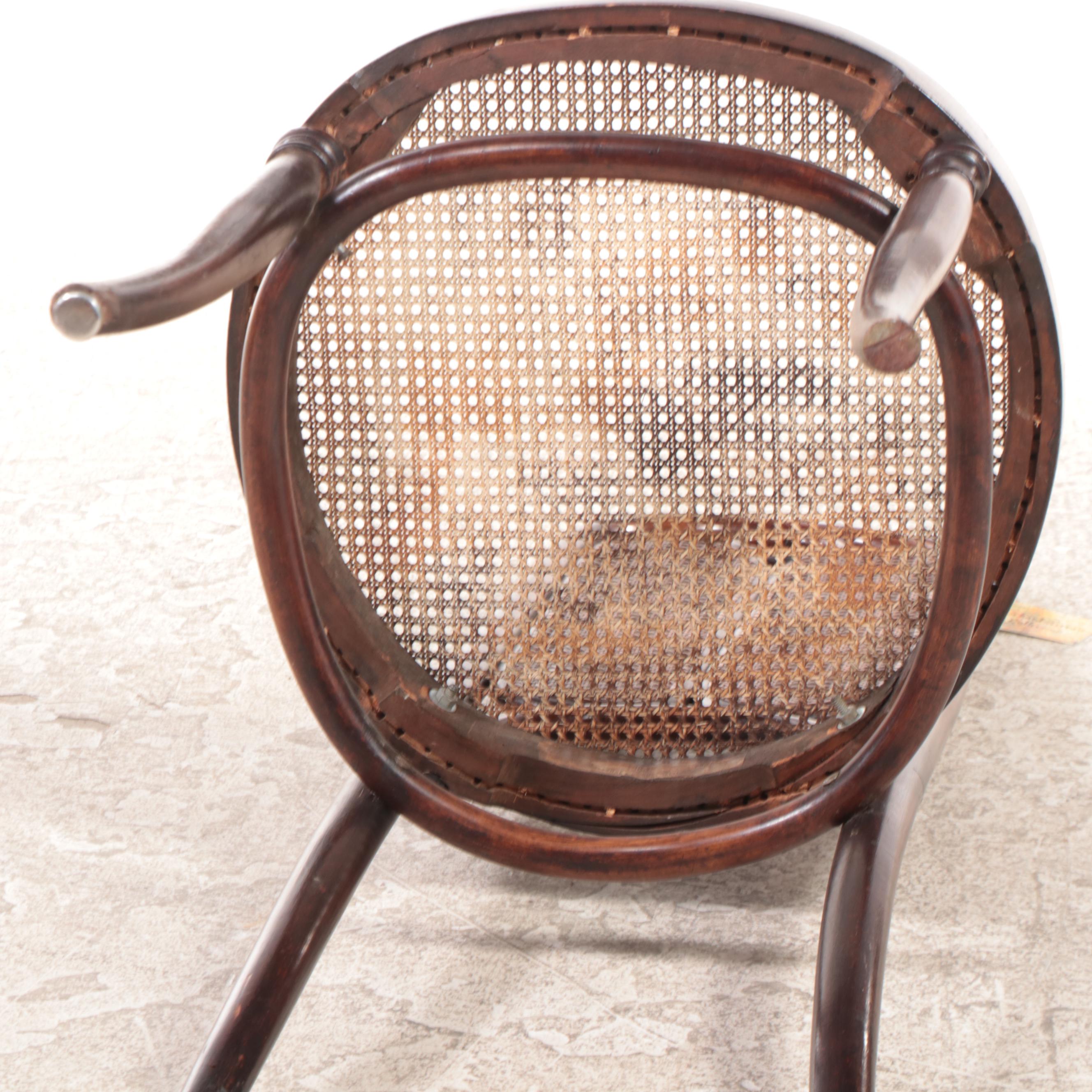 Mexican Bentwood and Caned Thonet Inspired Side Chairs, Early 20th Century