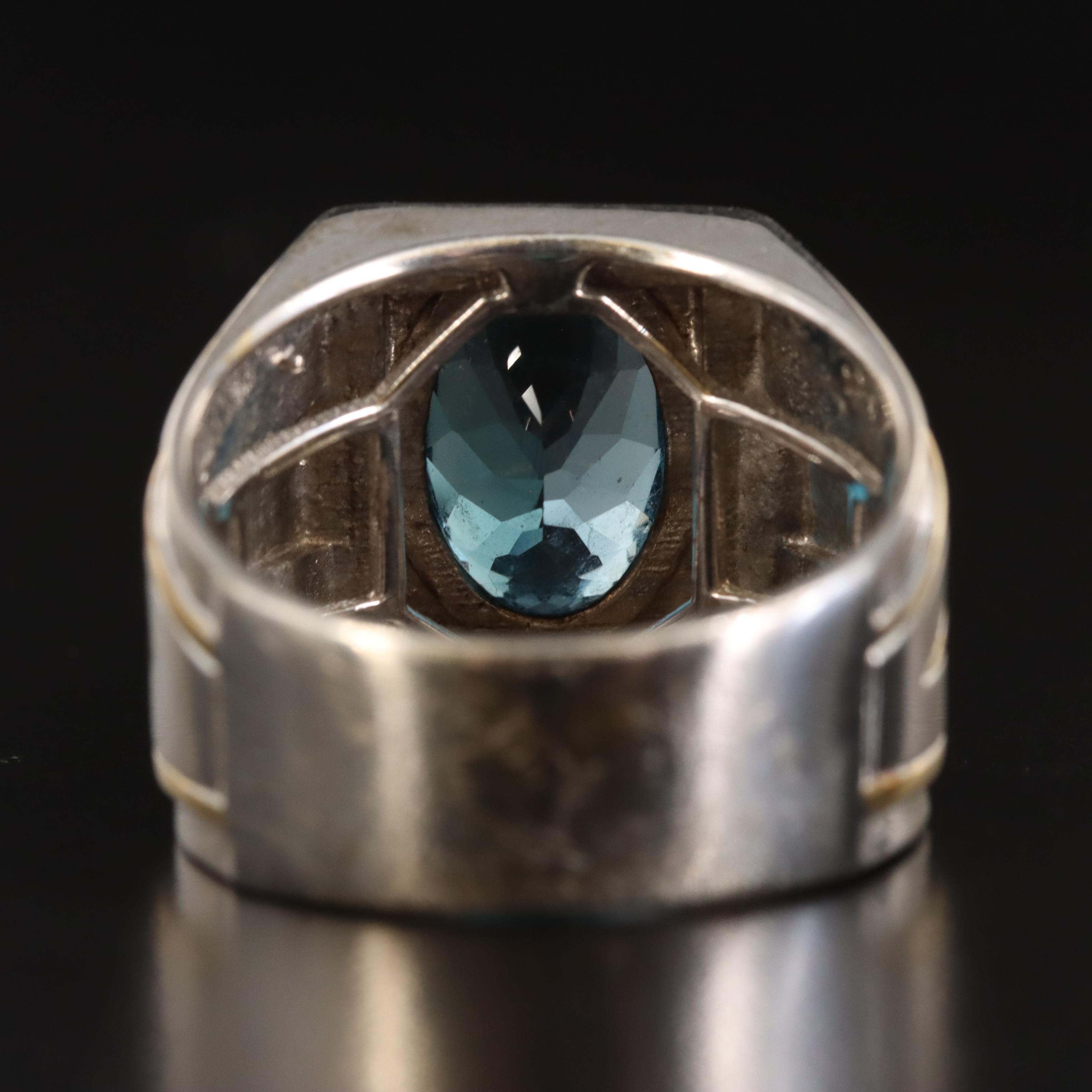 Sterling London Blue Topaz Ring