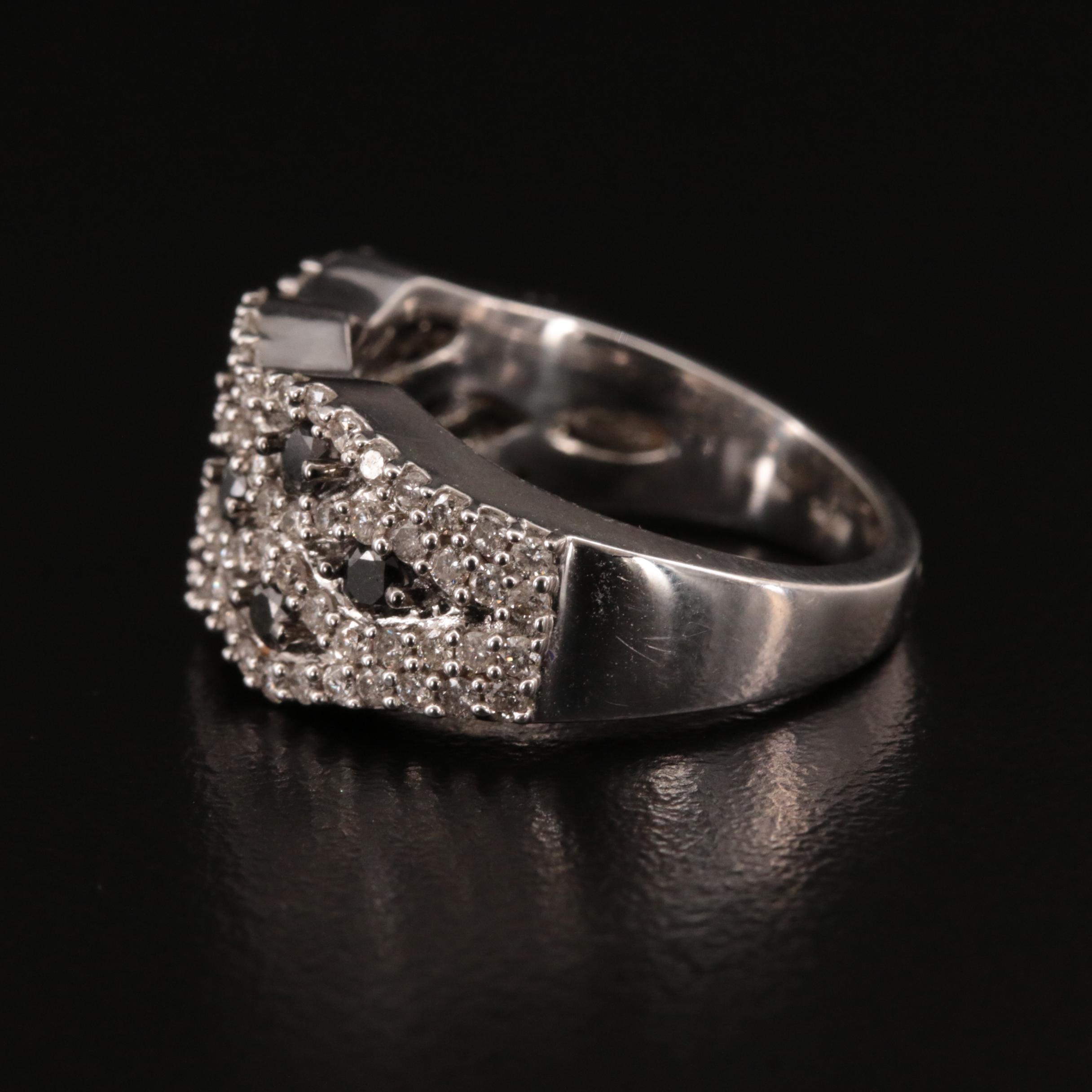 14K 1.62 CTW Diamond Cluster Ring