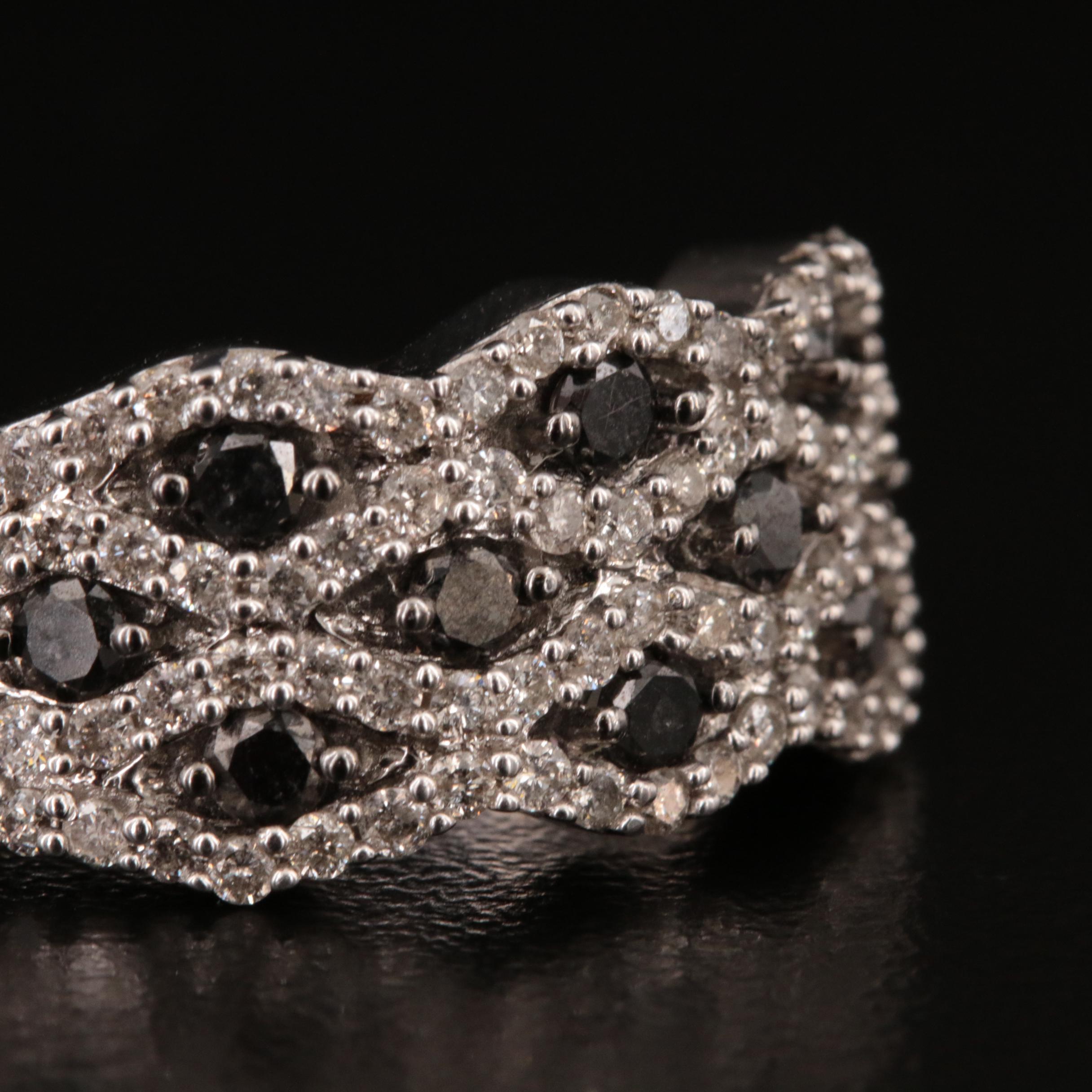 14K 1.62 CTW Diamond Cluster Ring