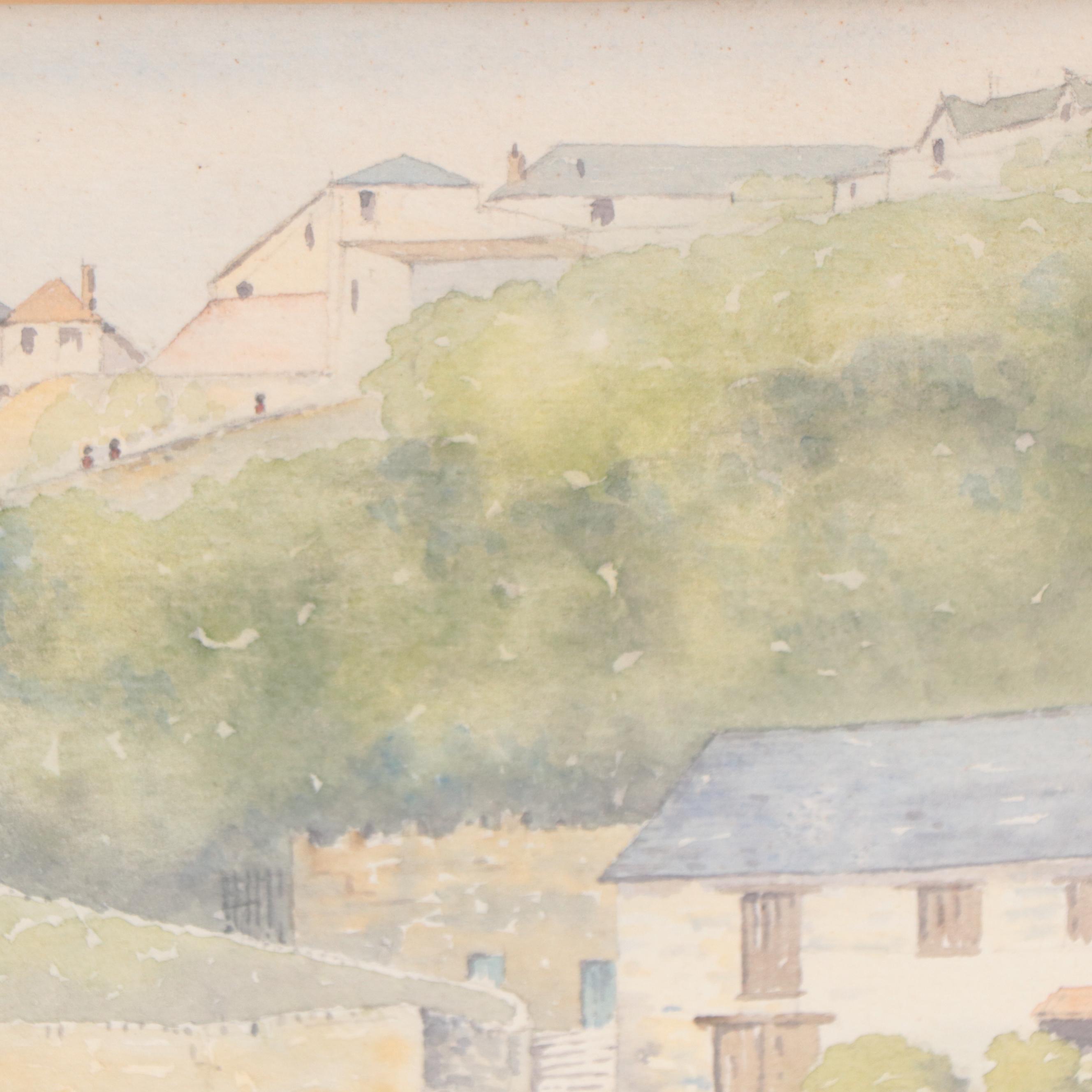 L. H. Hammond Landscape Watercolor Painting, 1971