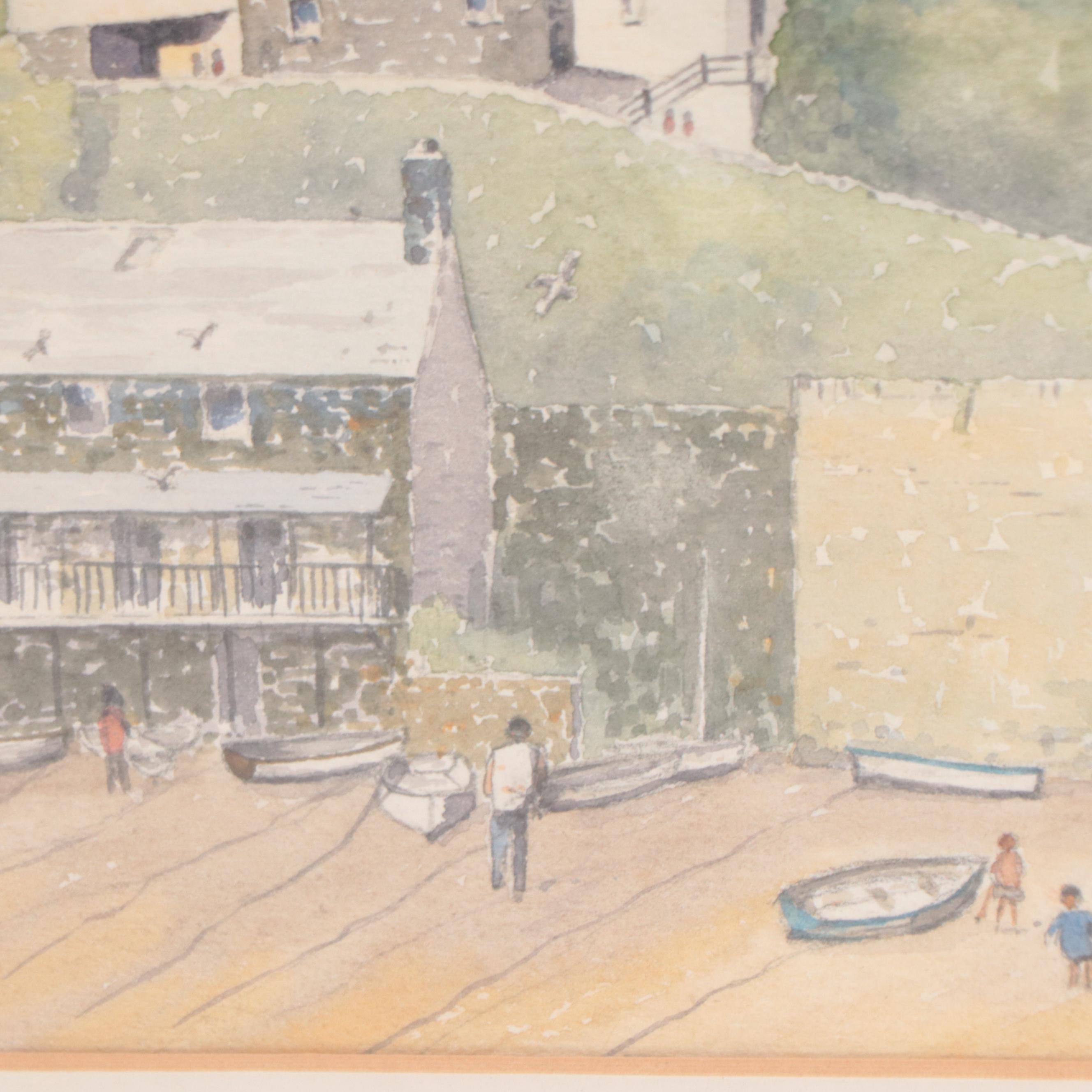 L. H. Hammond Landscape Watercolor Painting, 1971