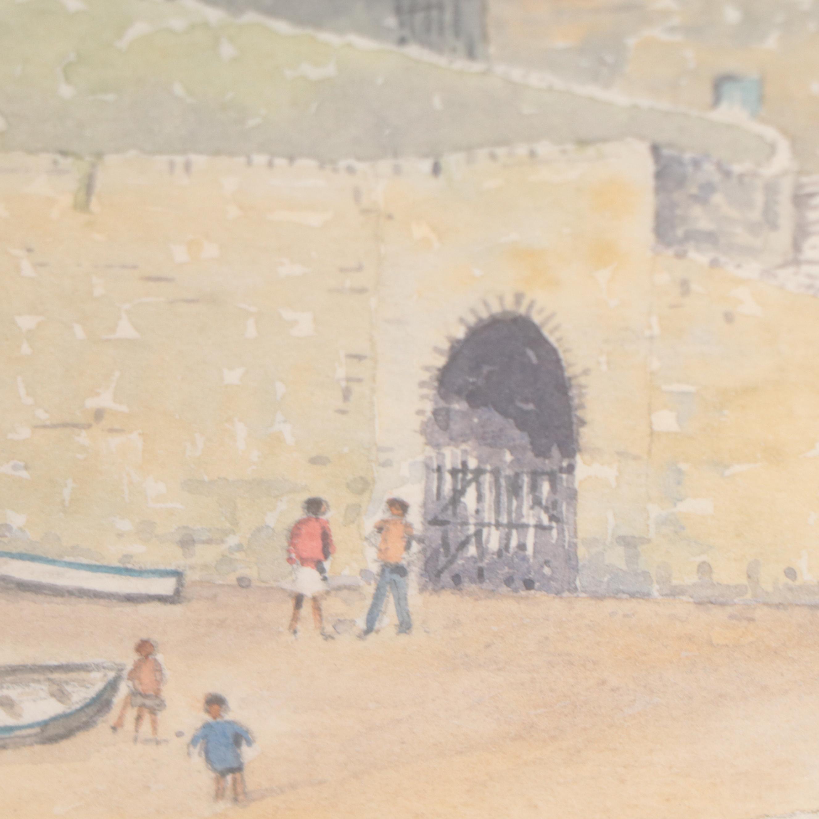 L. H. Hammond Landscape Watercolor Painting, 1971