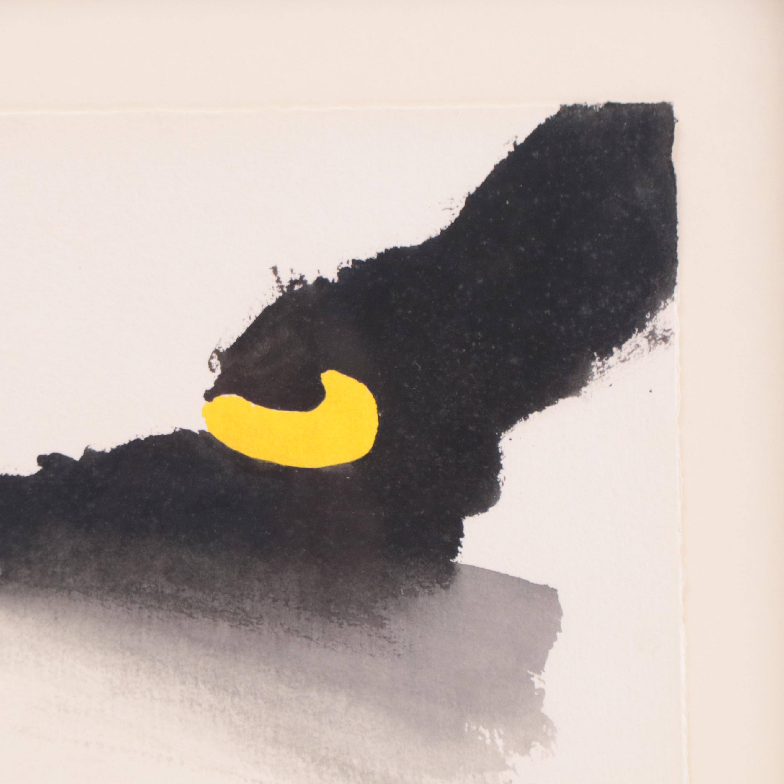 Beth Hertz Abstract Watercolor "Untitled IX," 1987