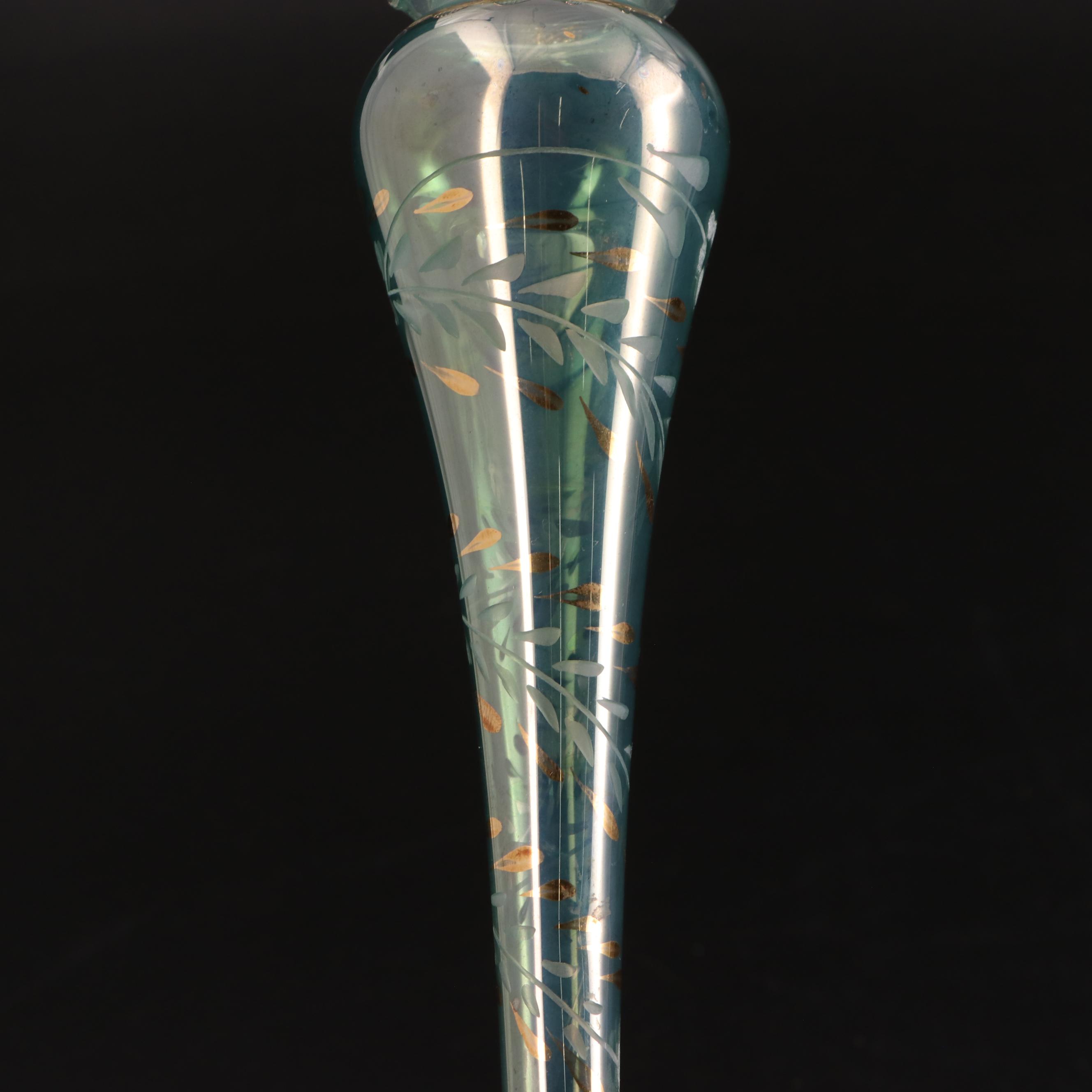 Wallace Silver Plate Musical Holiday Egg with Egyptian Blown Glass Ornaments