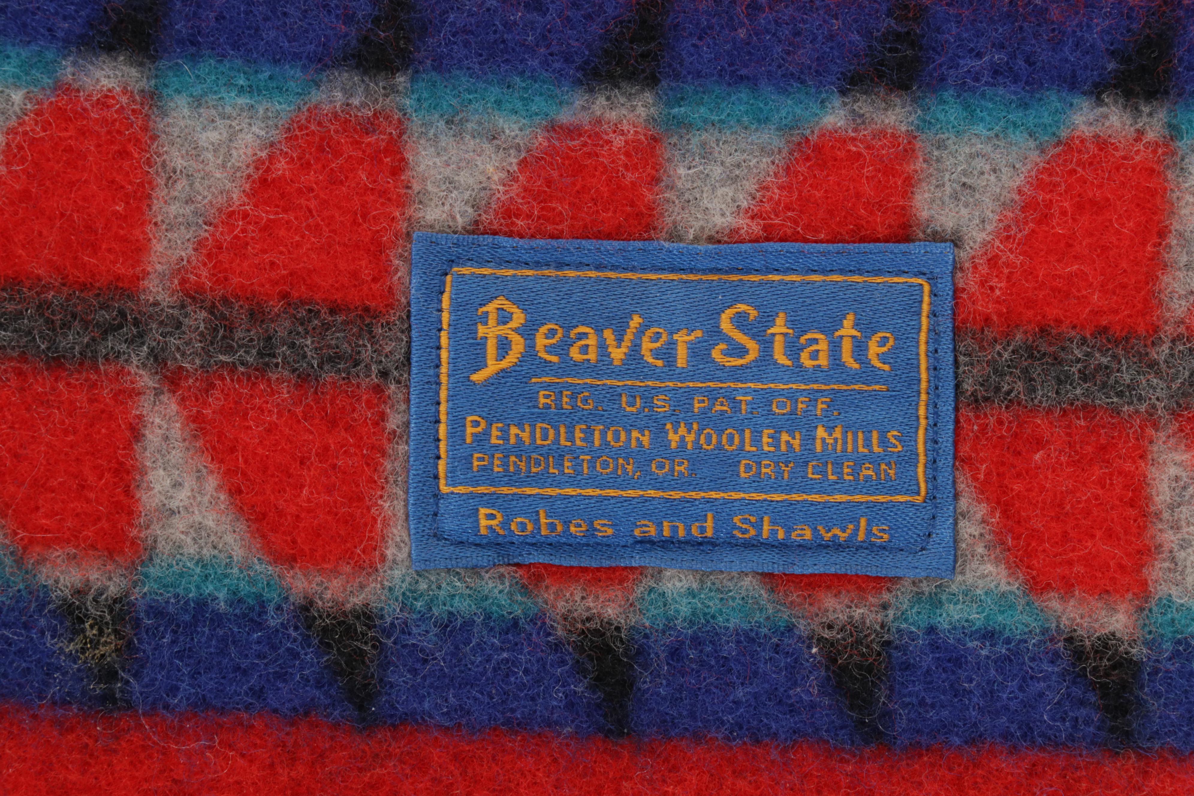 Beaver State Pendleton Western Style Wool Throw